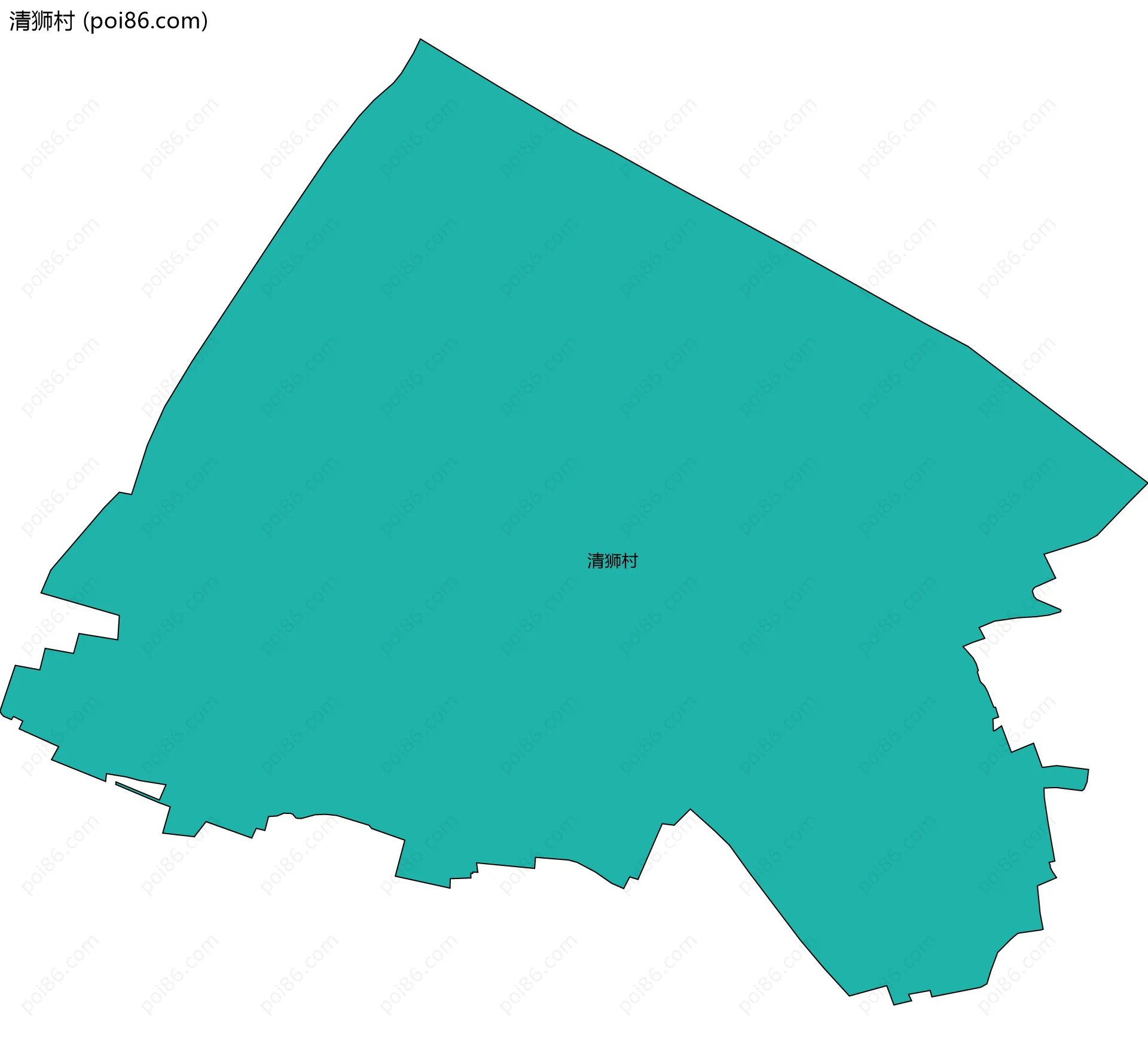 清狮村边界地图