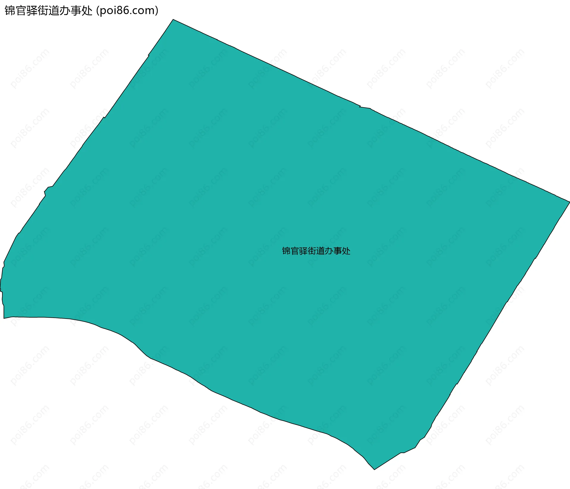 锦官驿街道办事处边界地图
