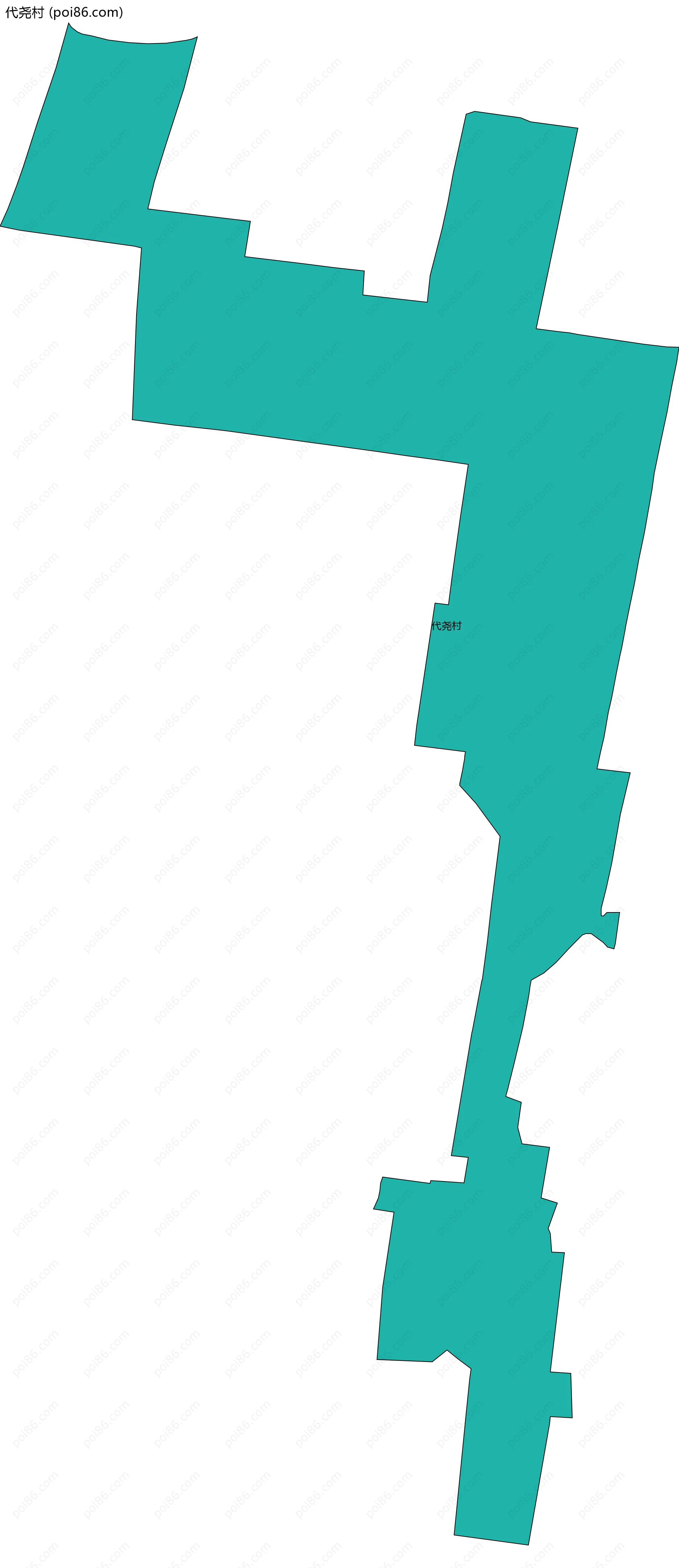 代尧村边界地图