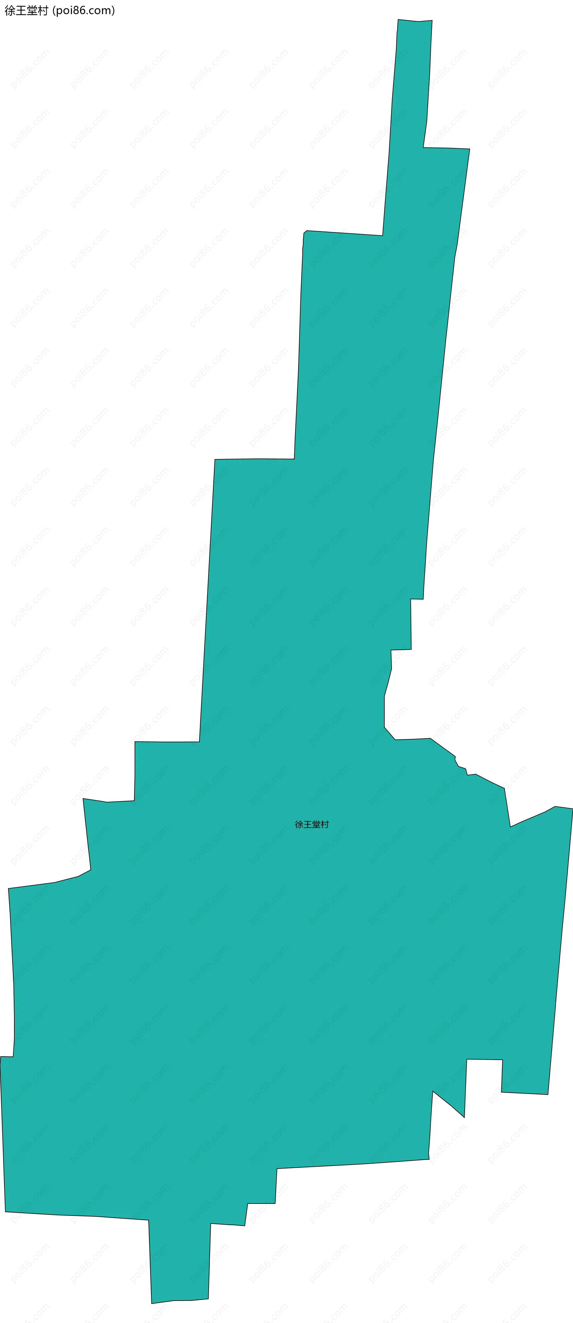 徐王堂村边界地图