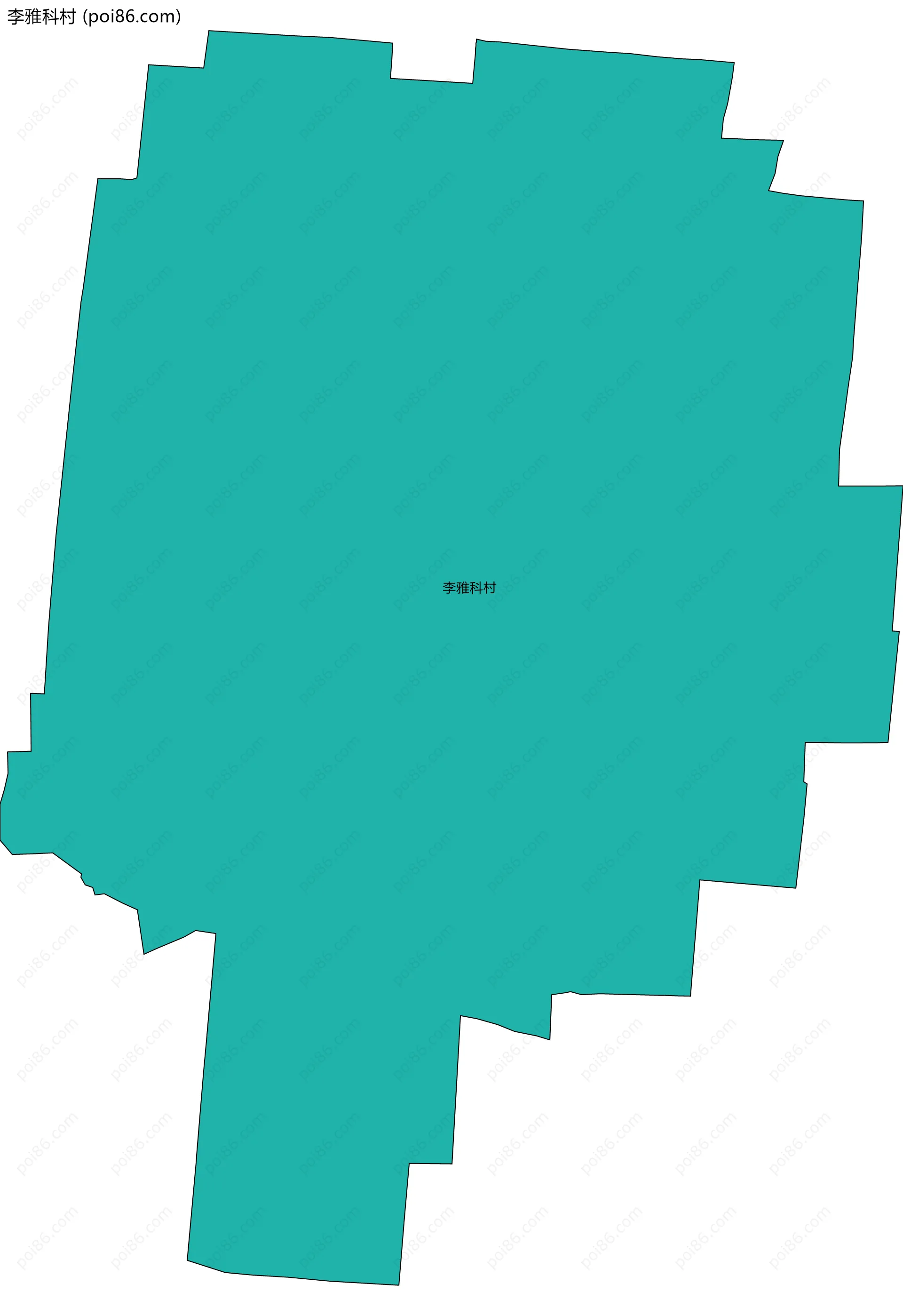 李雅科村边界地图