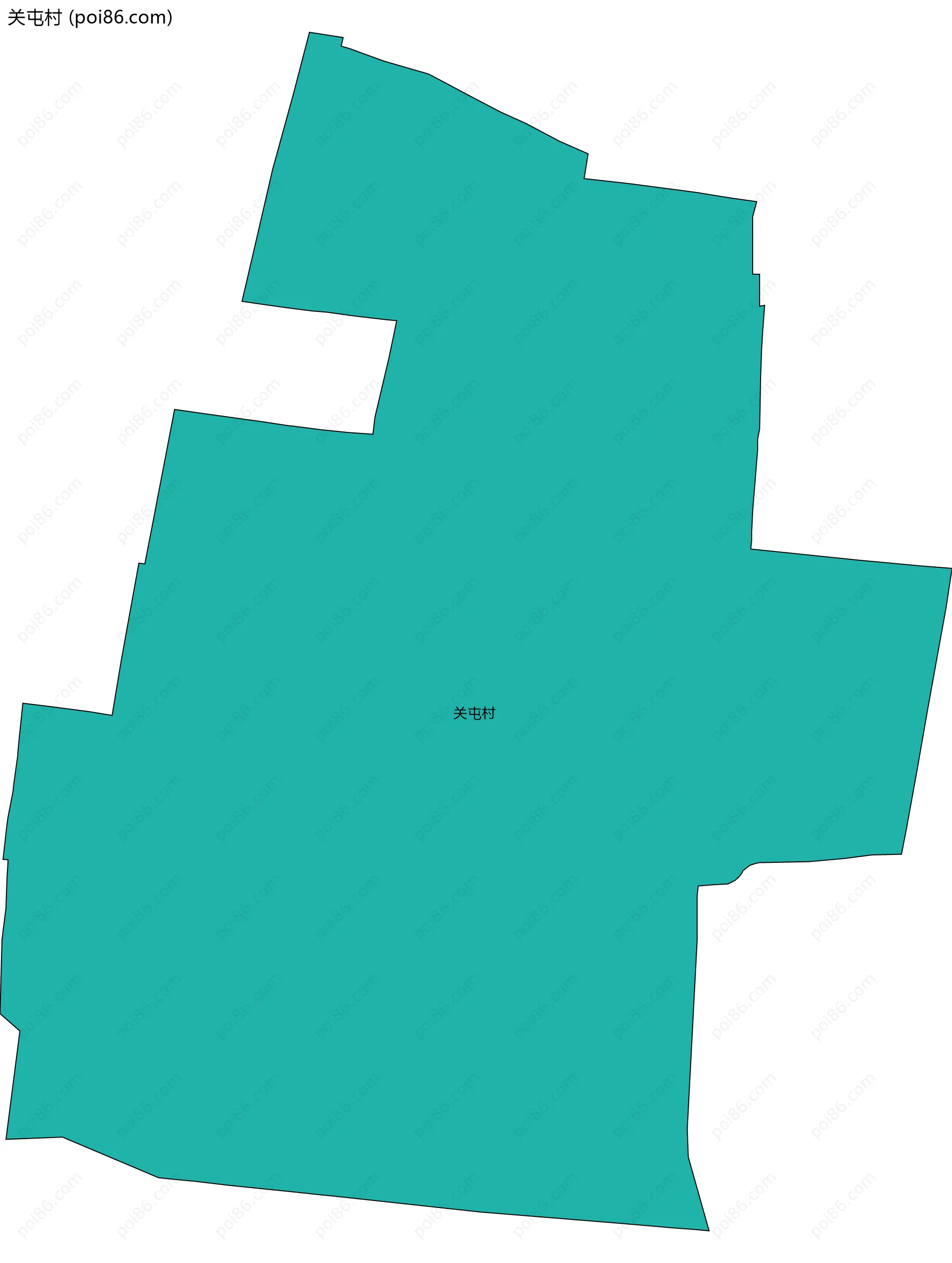 关屯村边界地图