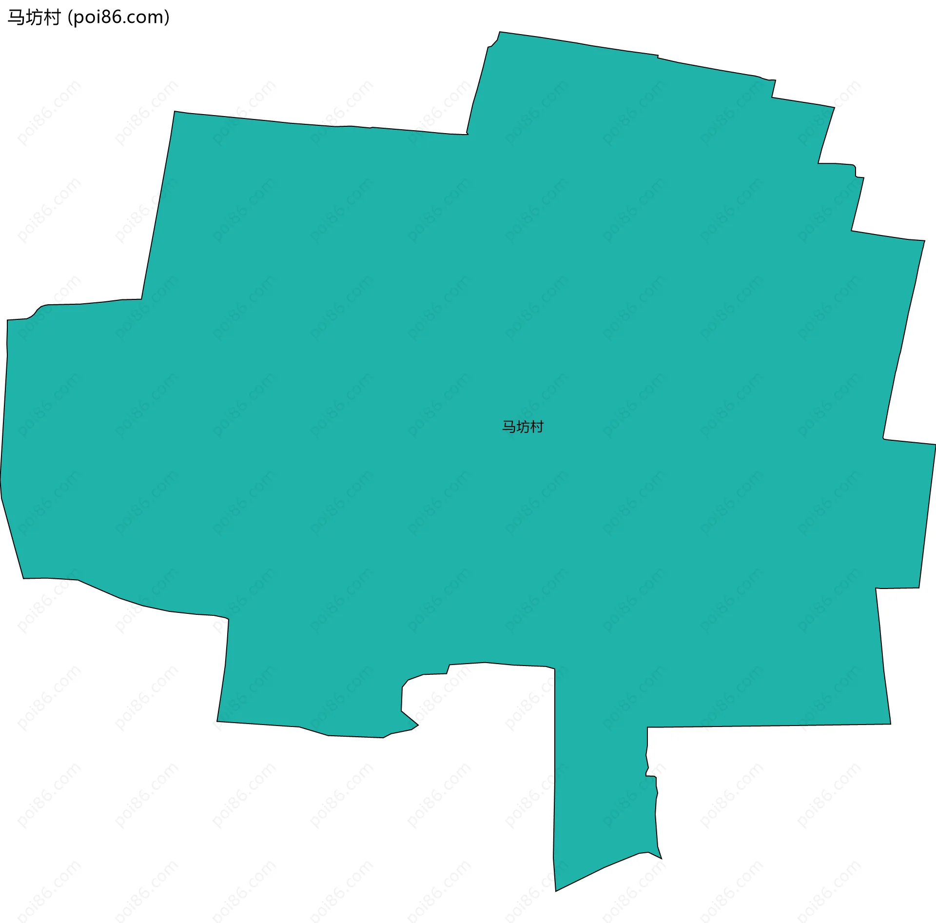 马坊村边界地图