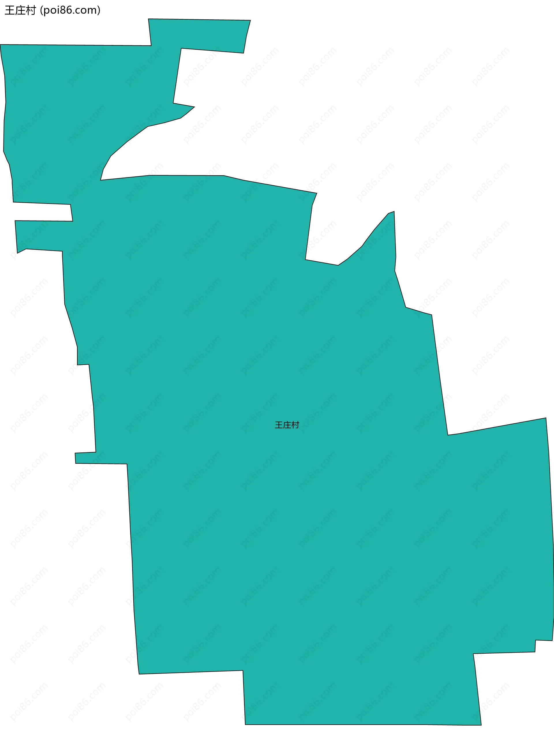 王庄村边界地图