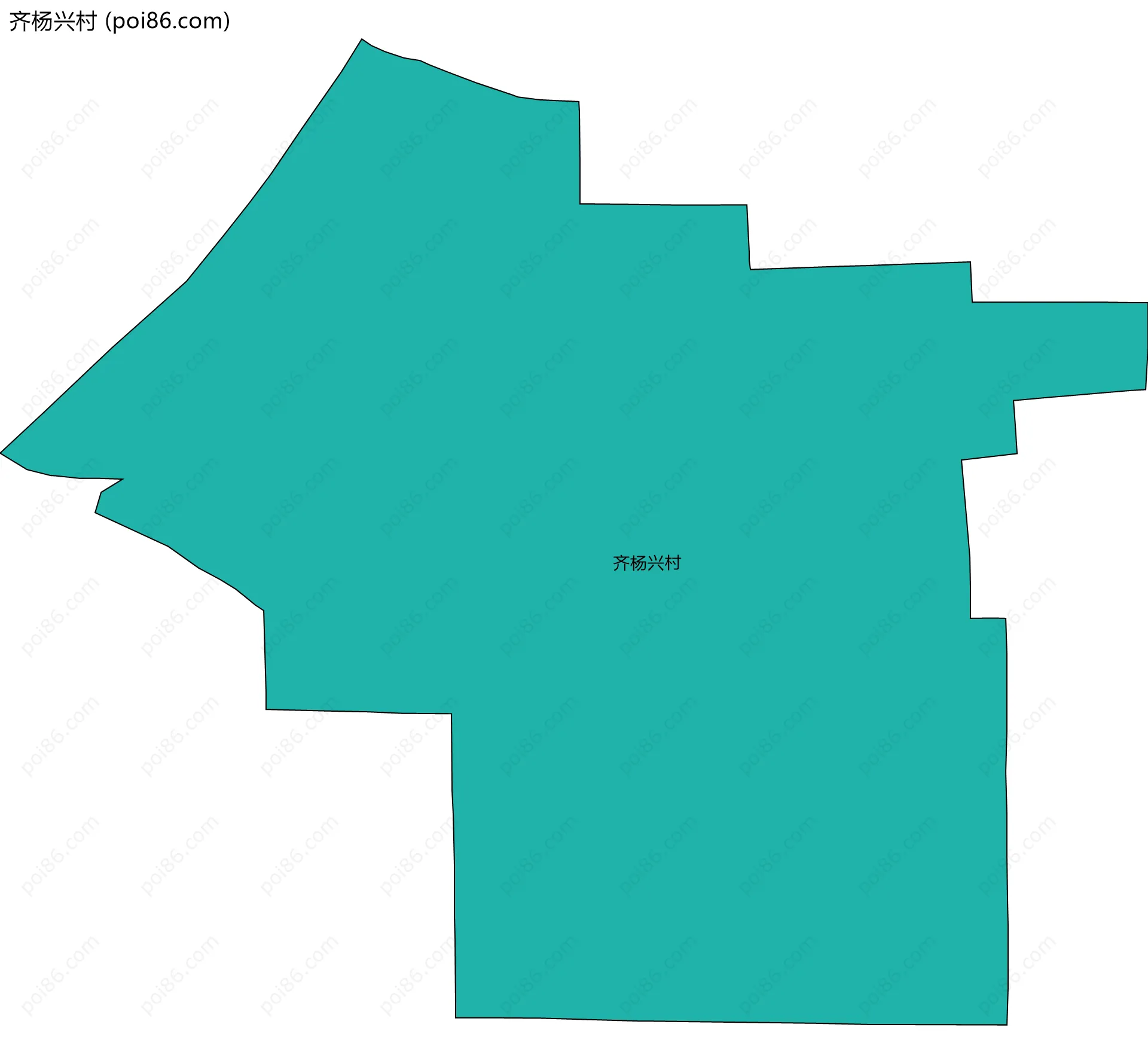 齐杨兴村边界地图