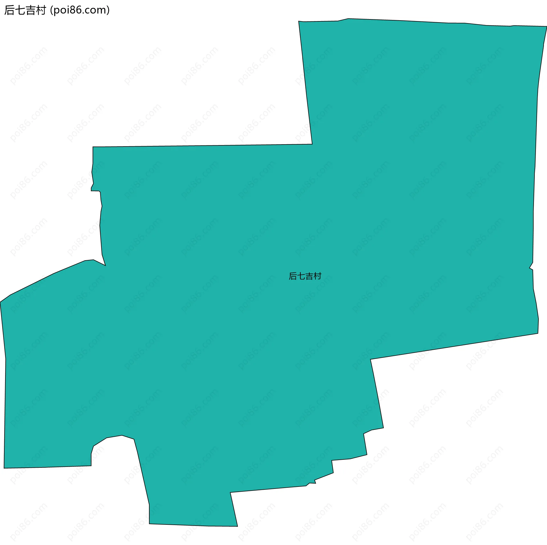 后七吉村边界地图