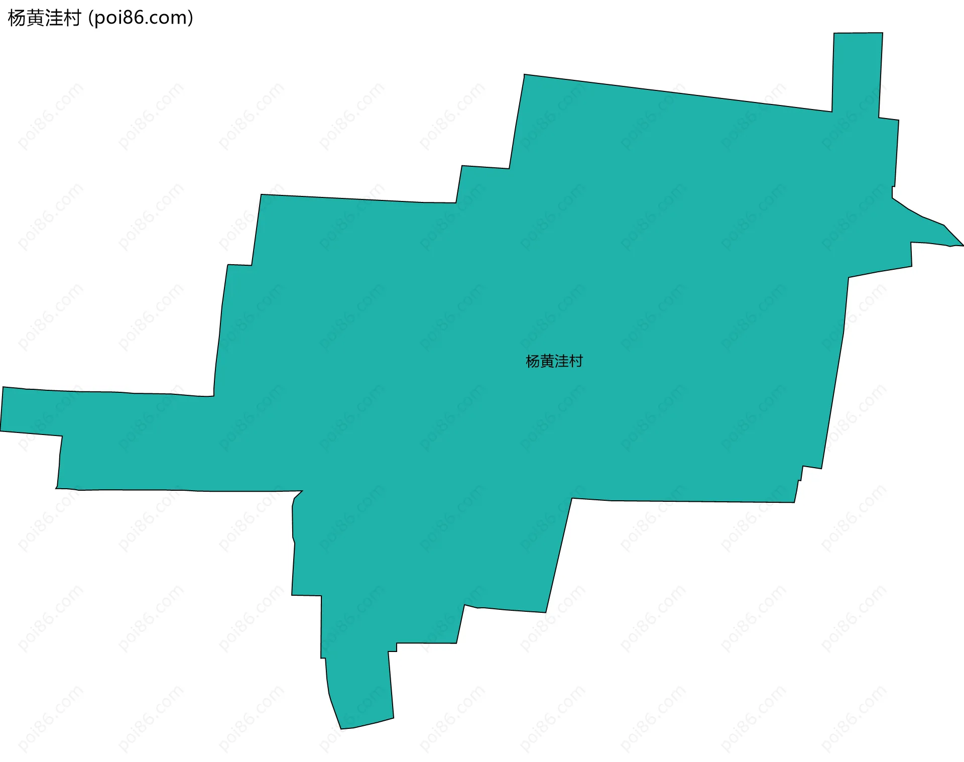 杨黄洼村边界地图