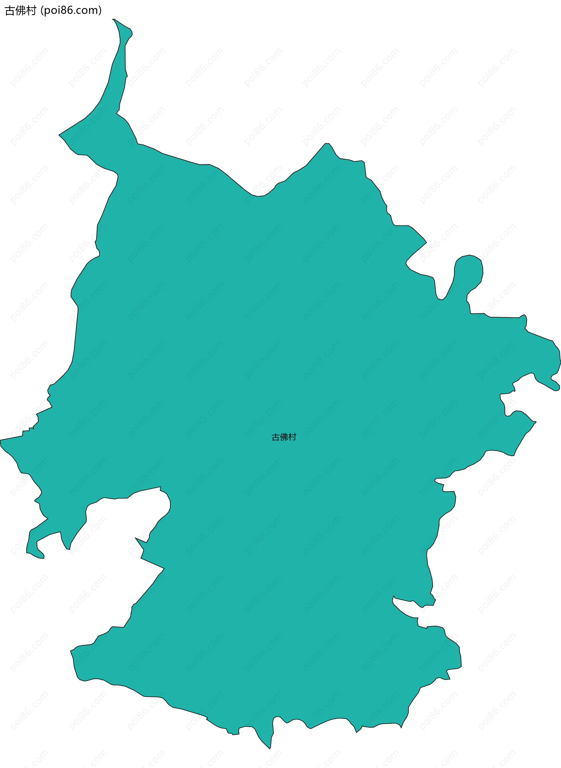 古佛村边界地图