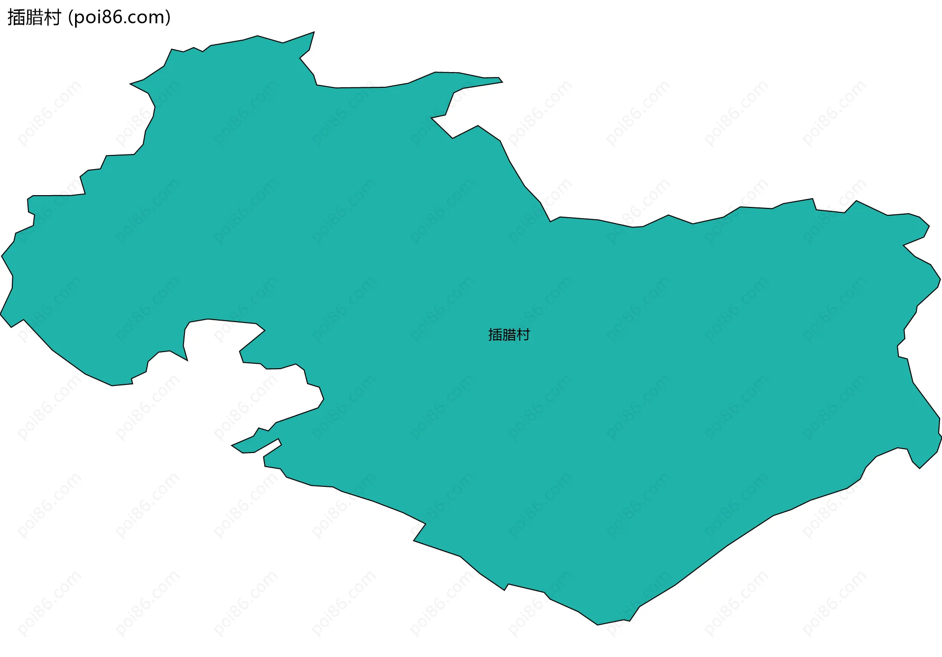 插腊村边界地图