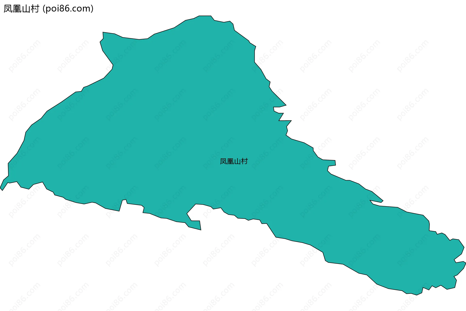 凤凰山村边界地图