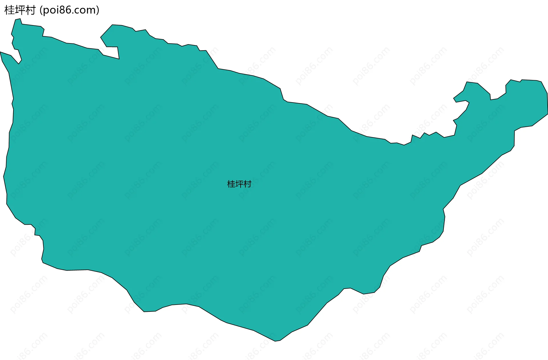 桂坪村边界地图