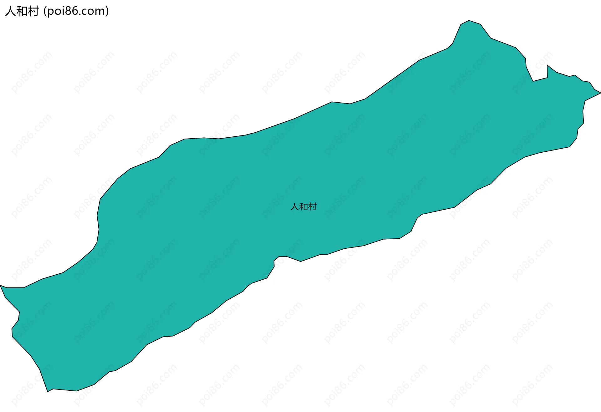人和村边界地图