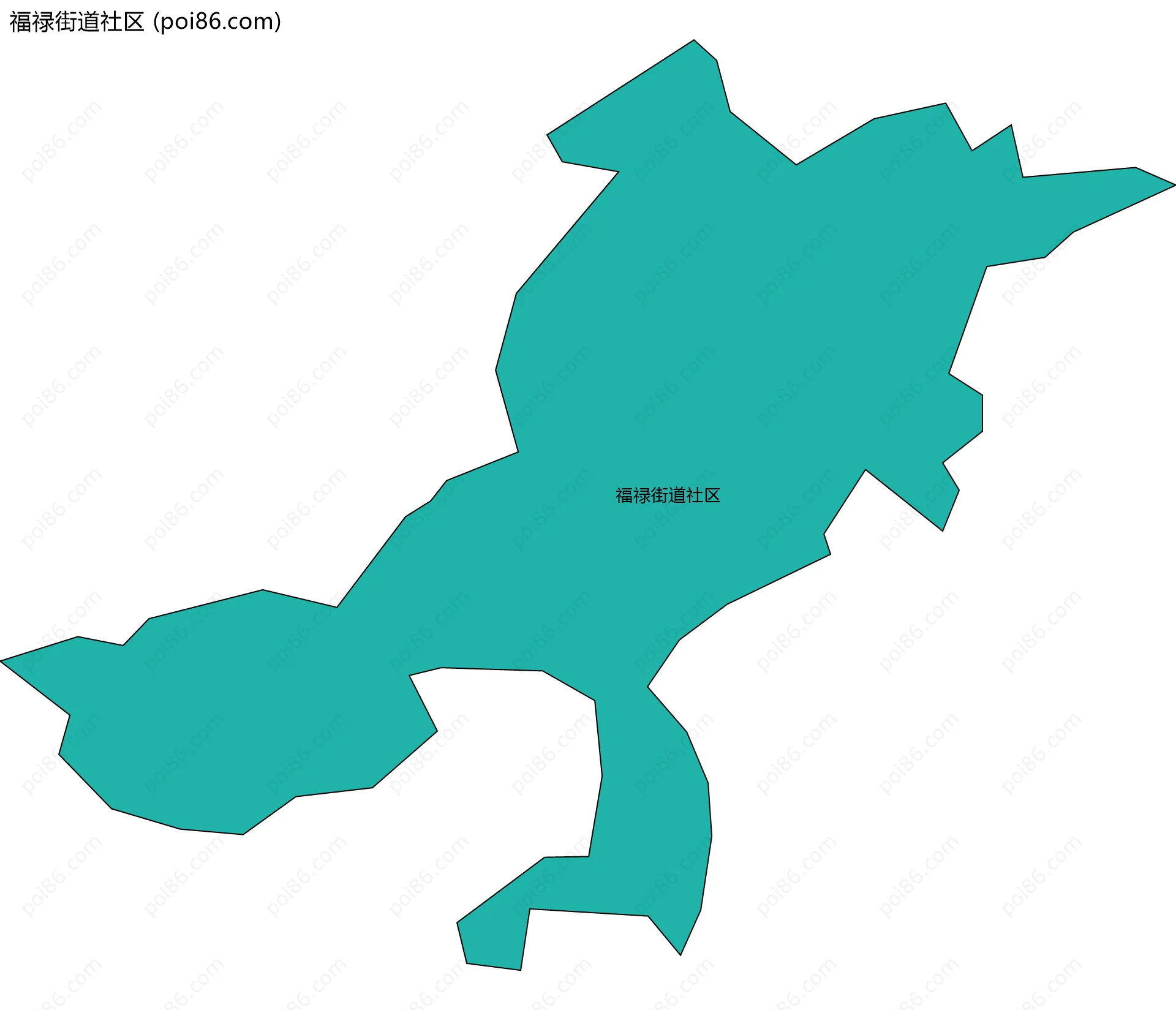 福禄街道社区边界地图