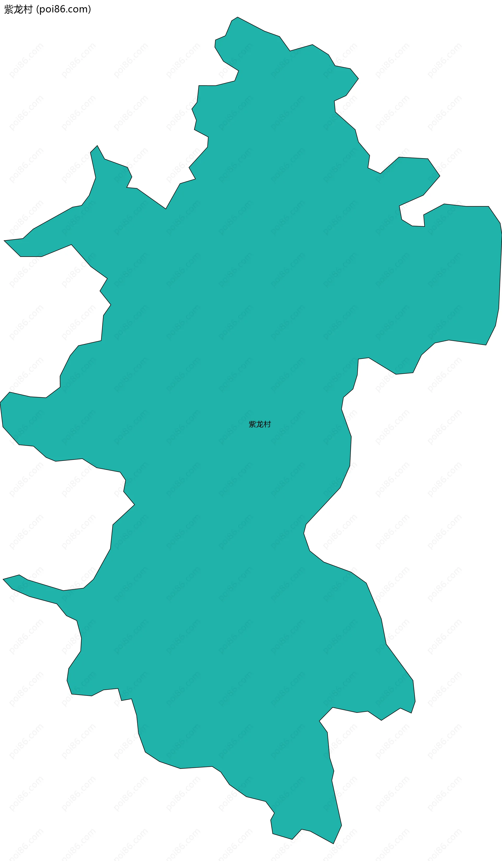 紫龙村边界地图