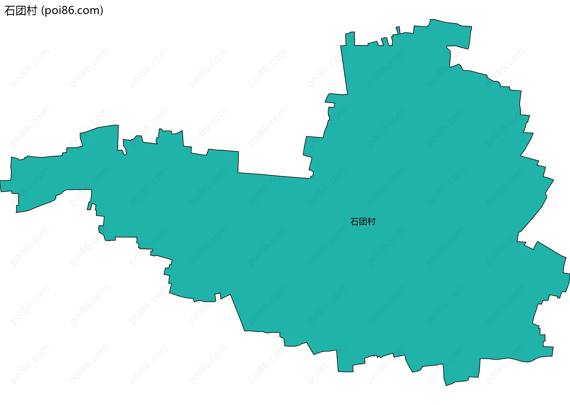 石团村边界地图