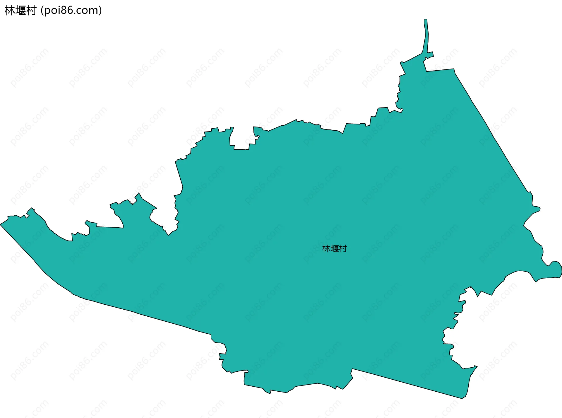 林堰村边界地图