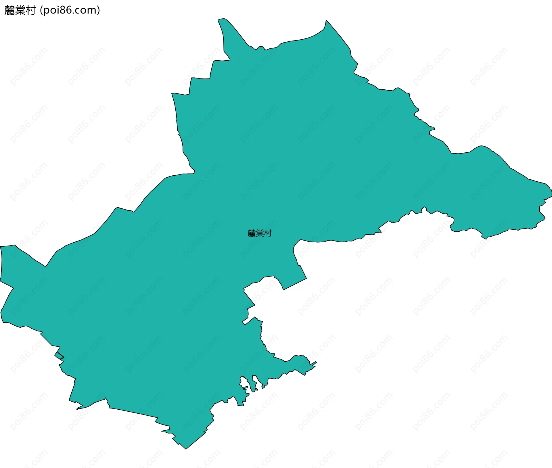 麓棠村边界地图