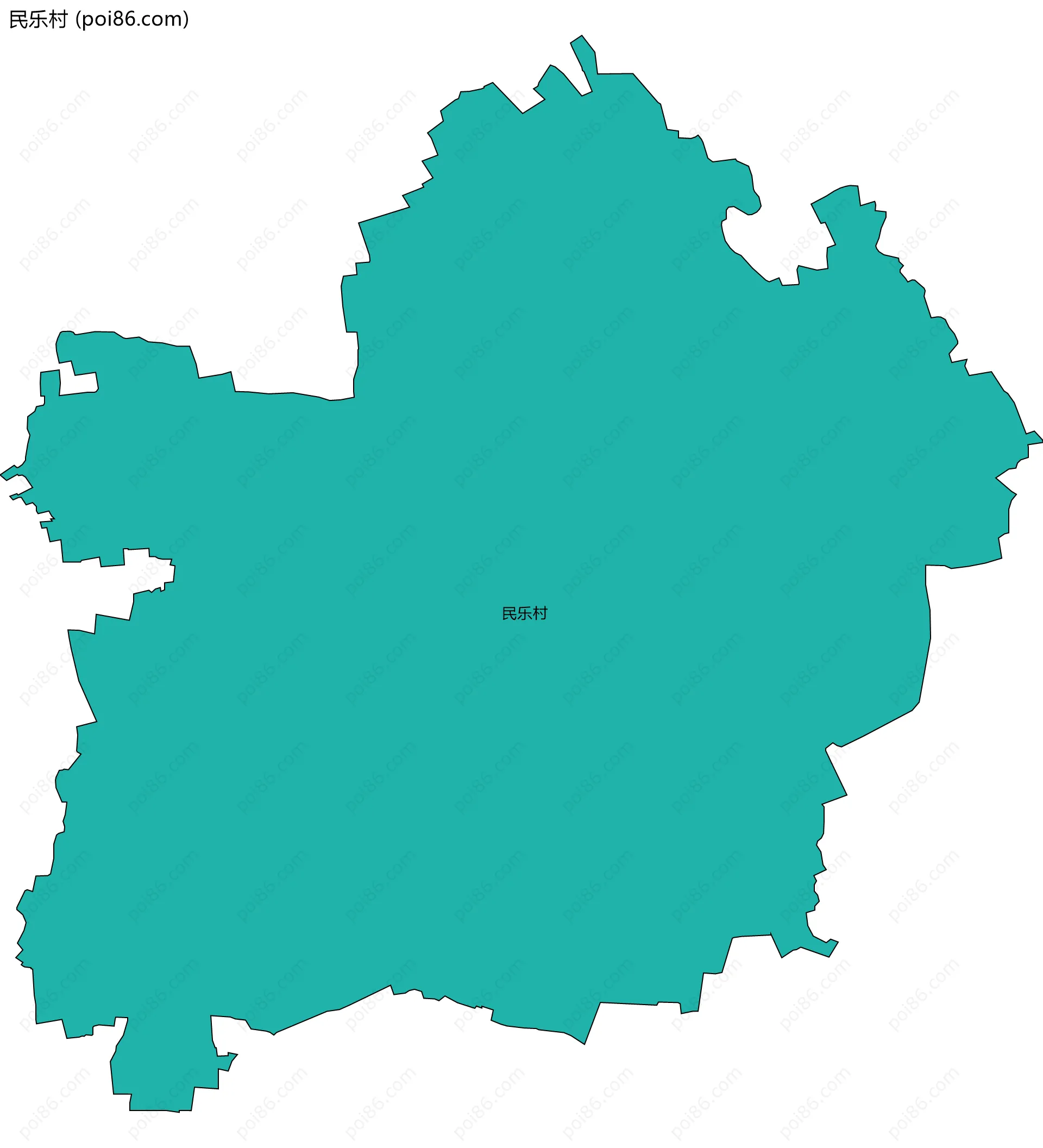 民乐村边界地图