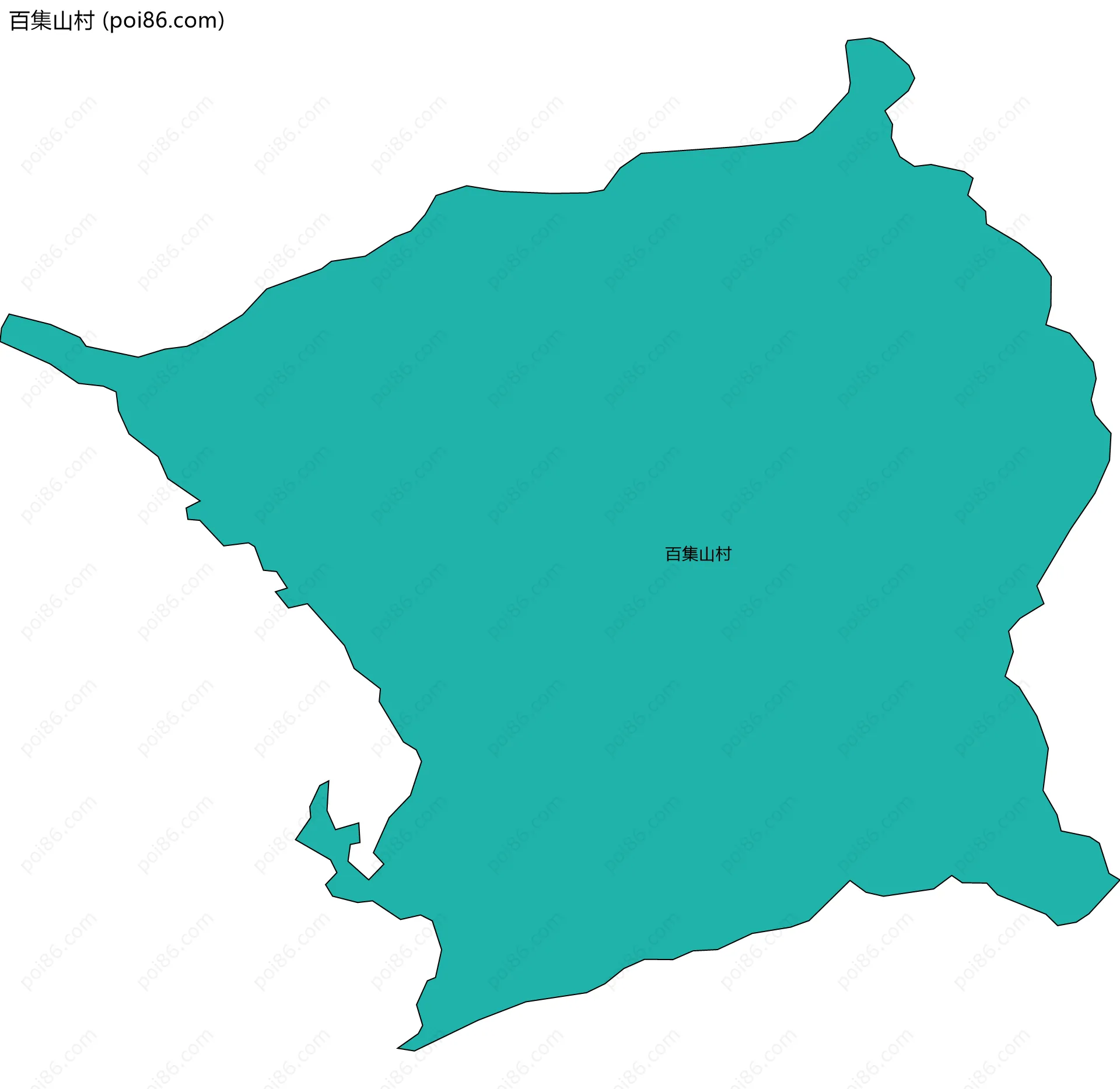 百集山村边界地图