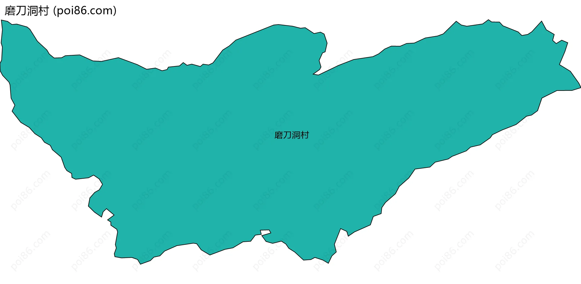 磨刀洞村边界地图