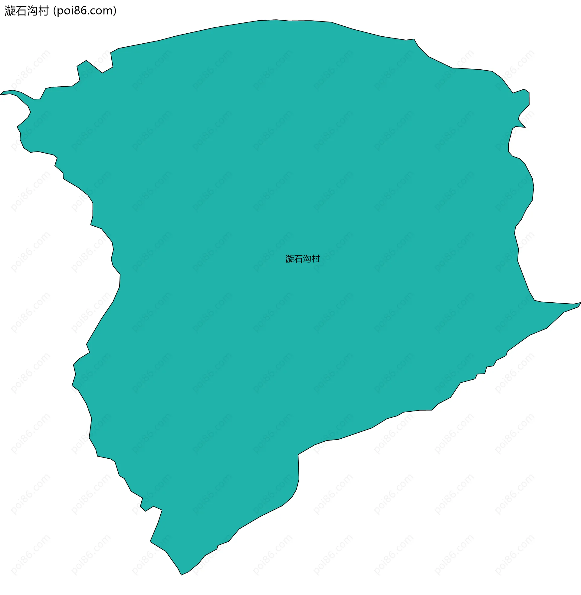 漩石沟村边界地图