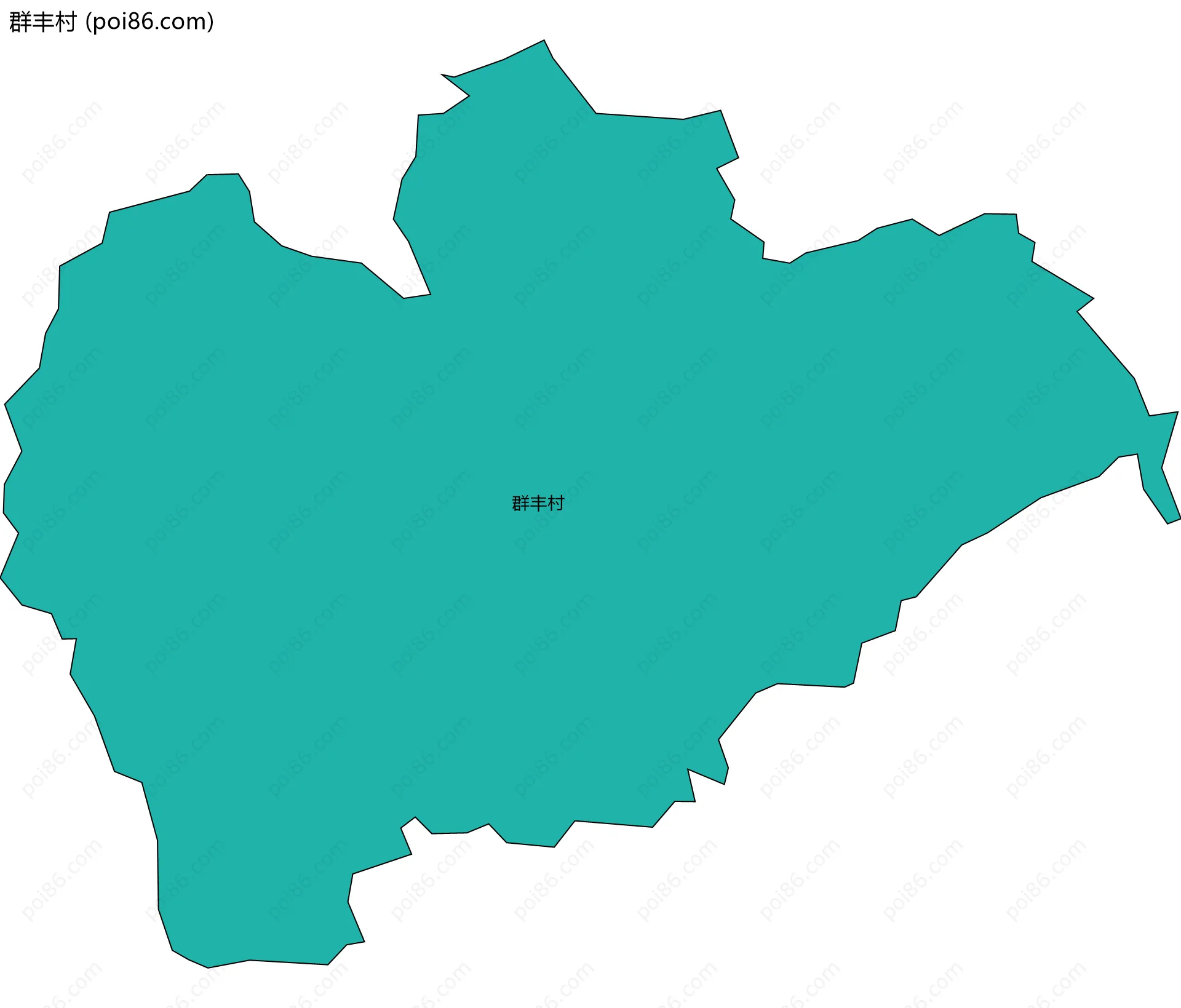群丰村边界地图