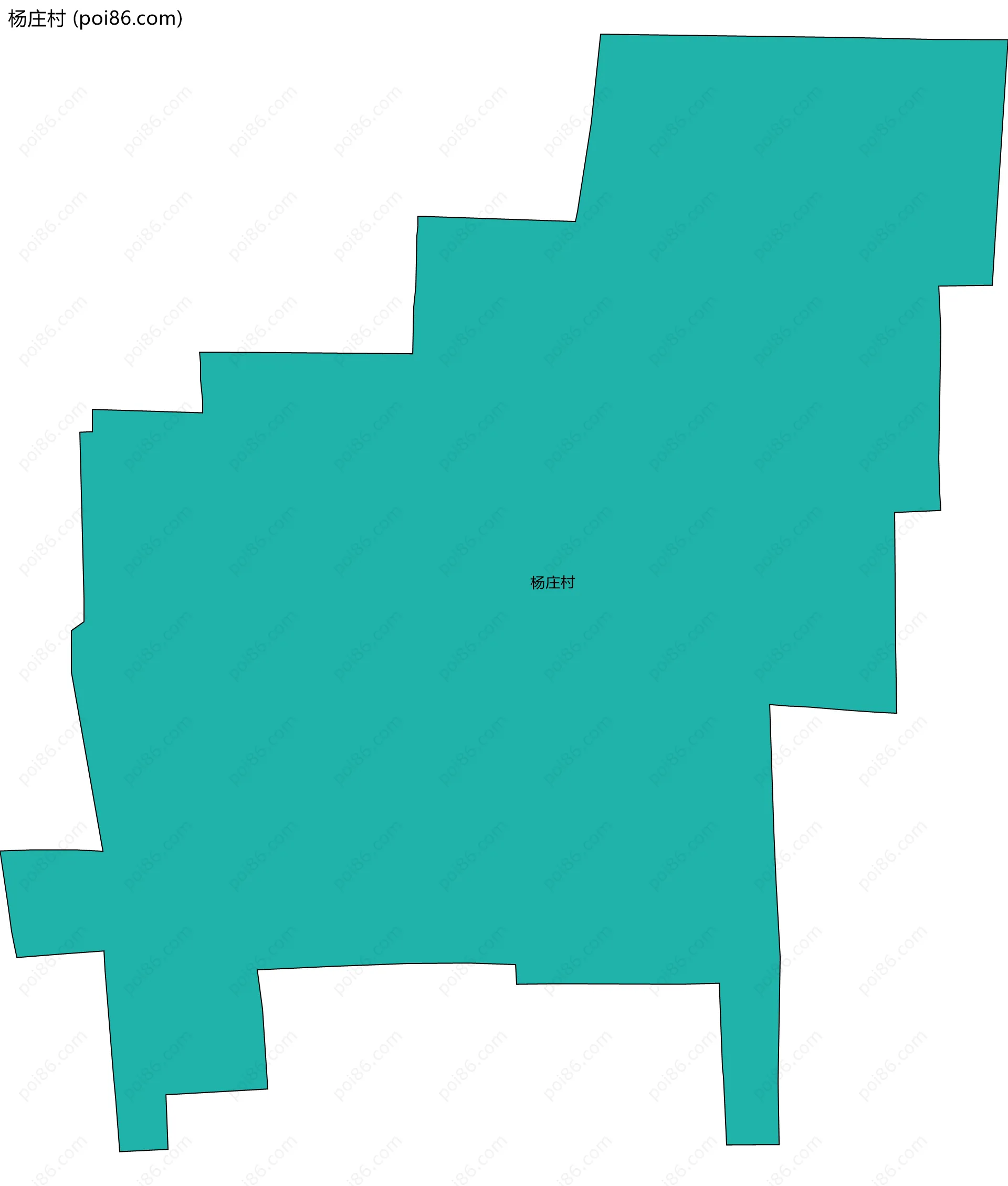 杨庄村边界地图