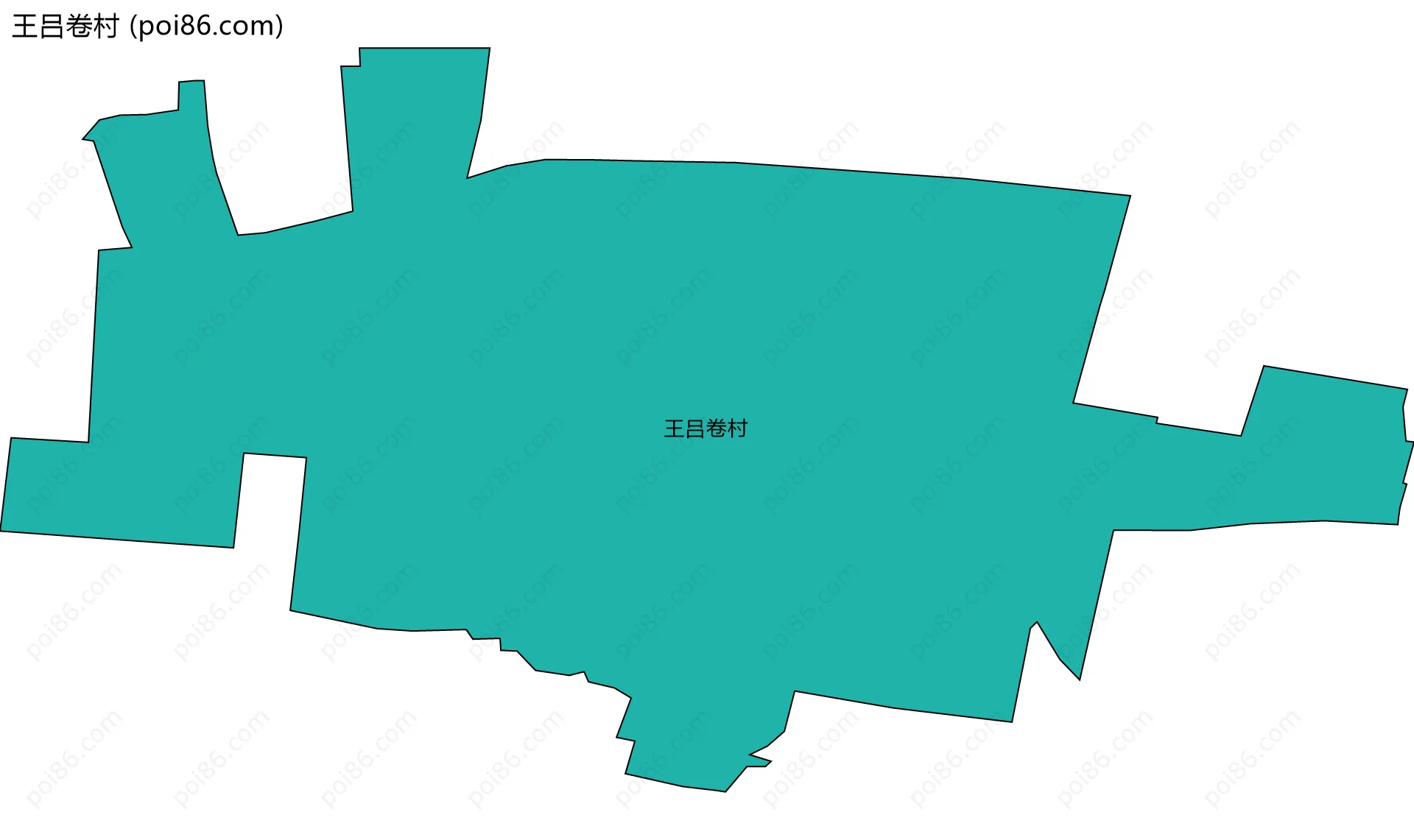 王吕卷村边界地图