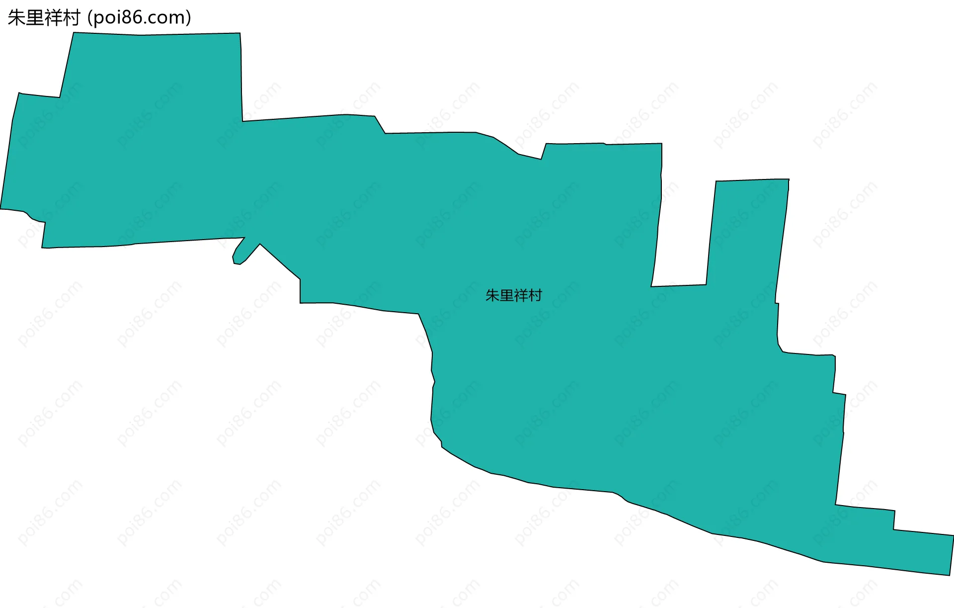 朱里祥村边界地图