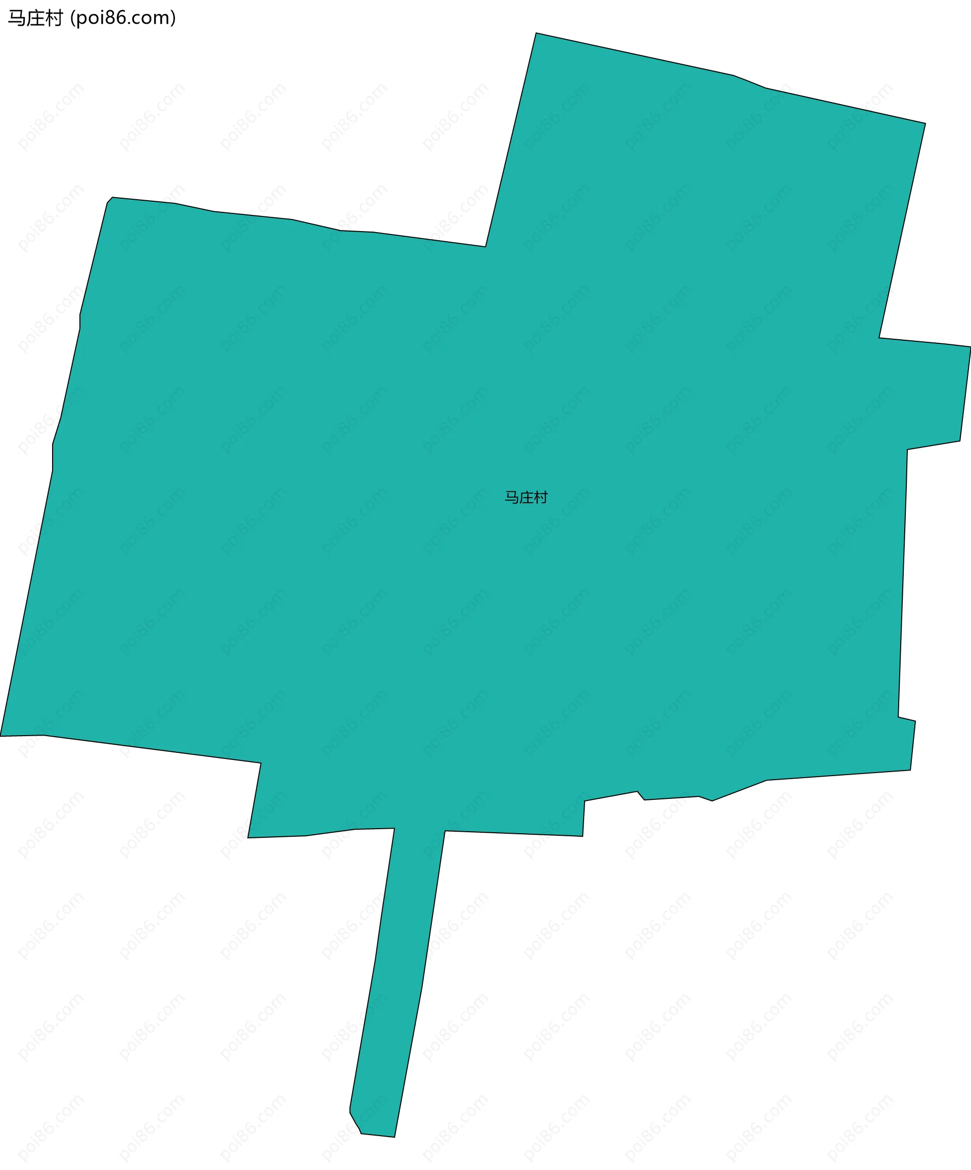马庄村边界地图