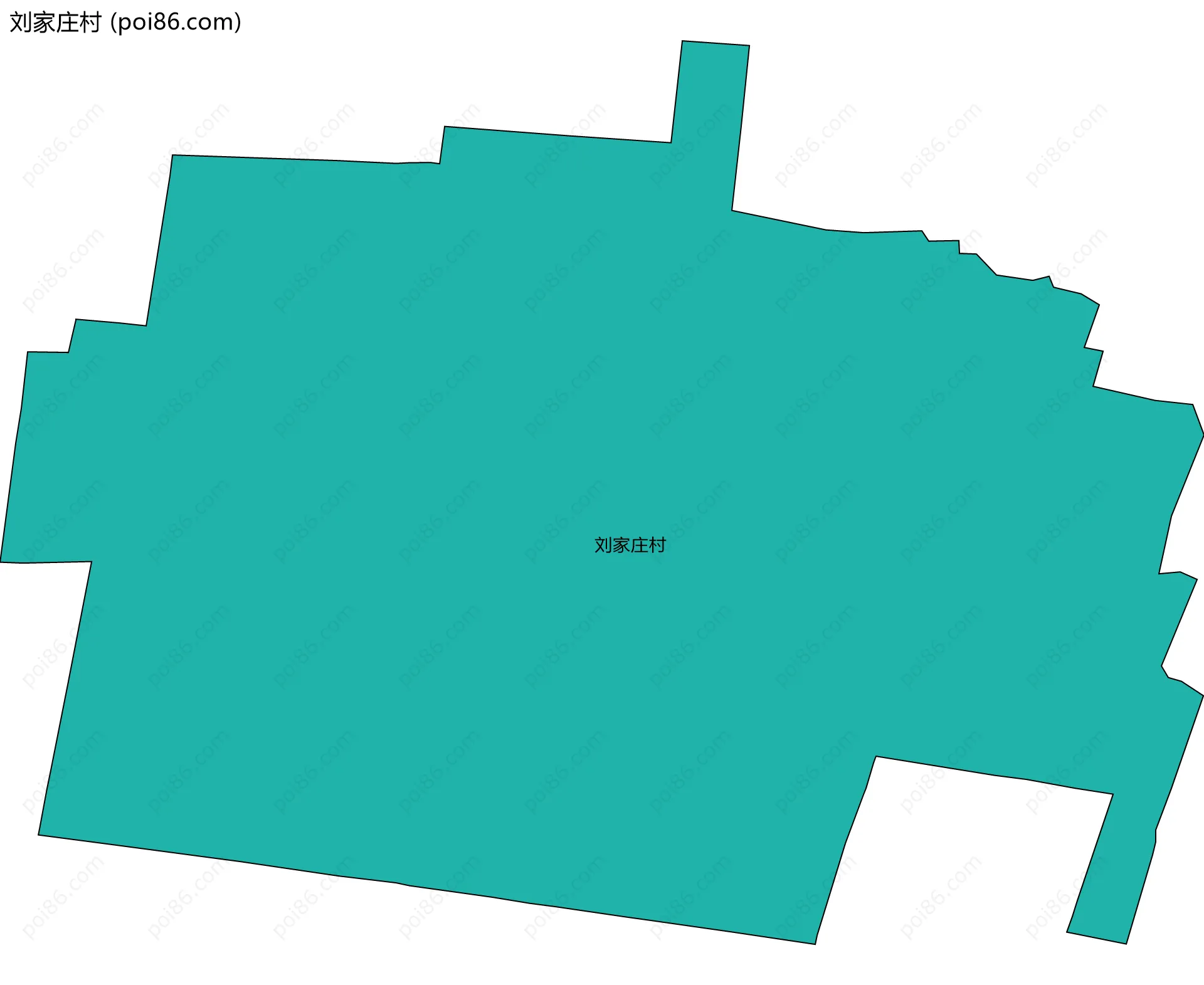 刘家庄村边界地图