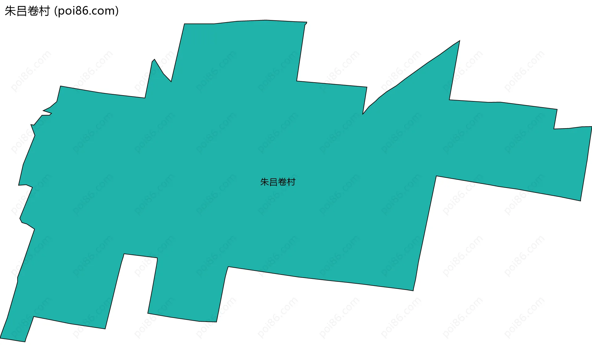 朱吕卷村边界地图