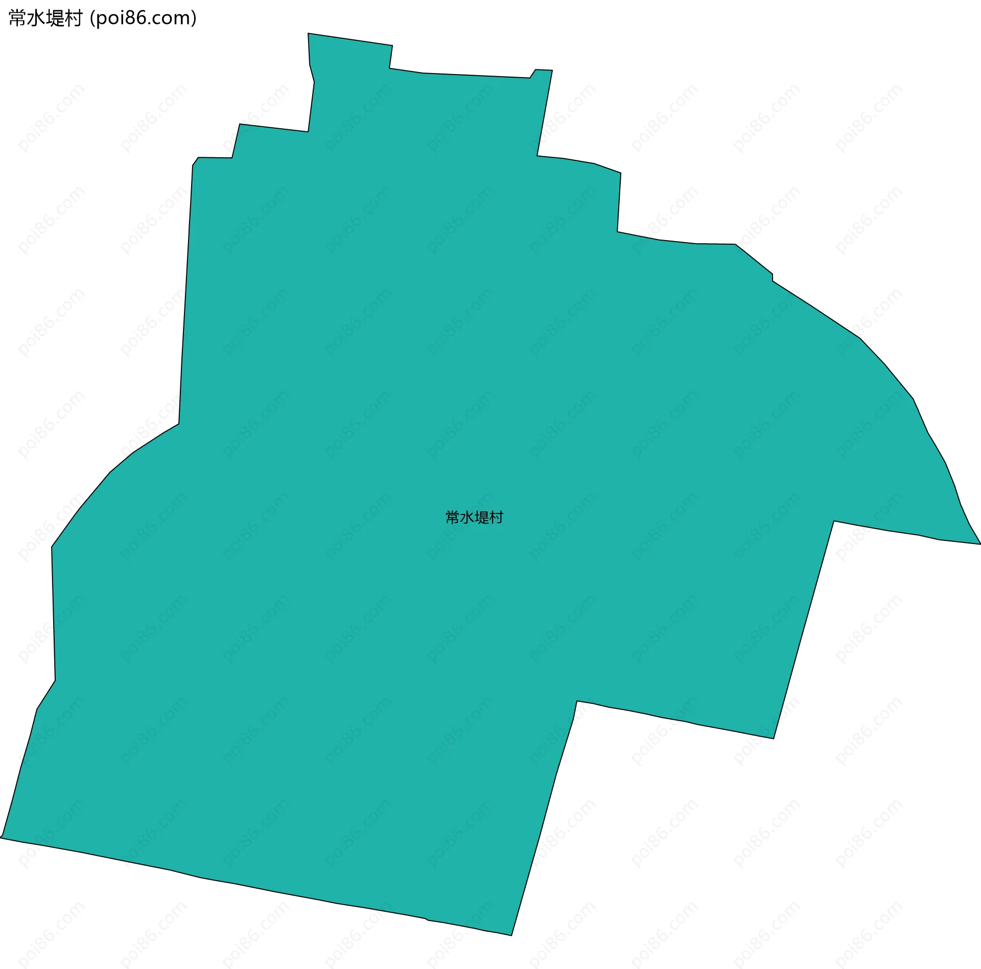 常水堤村边界地图