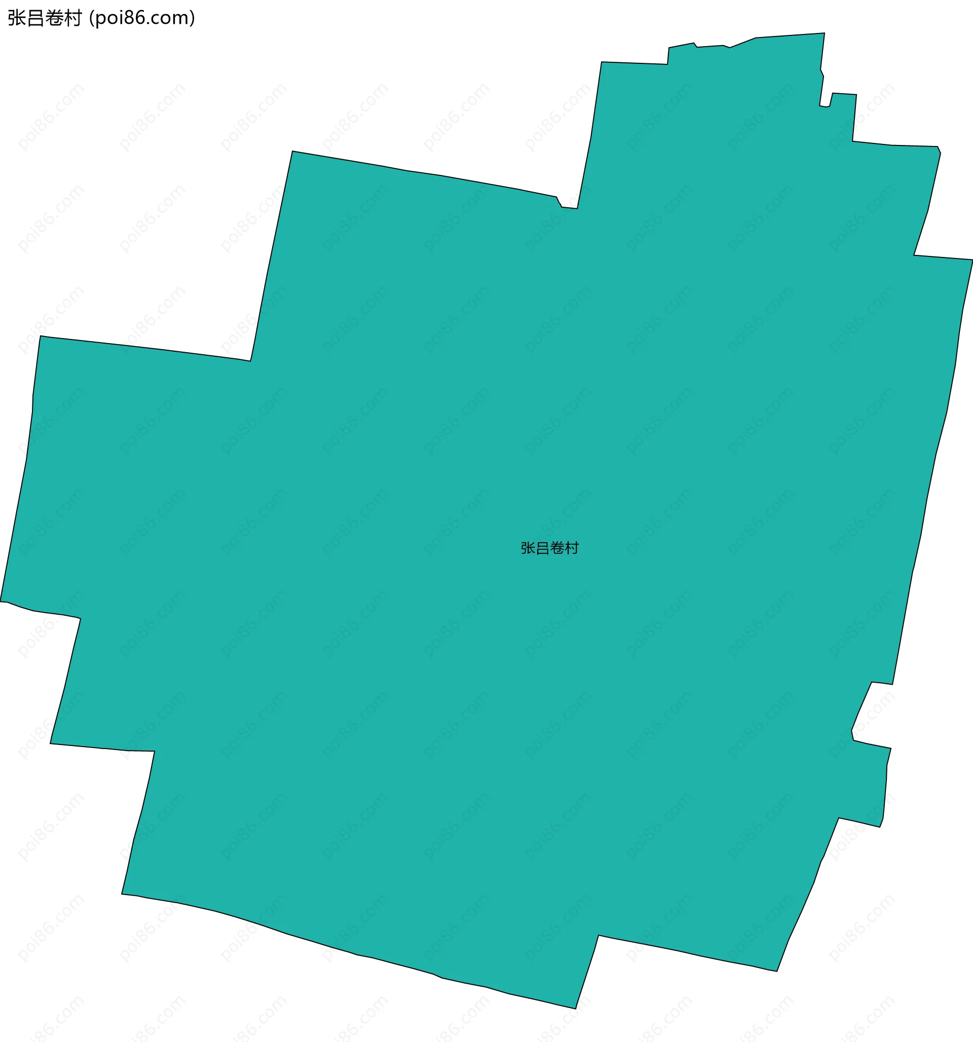 张吕卷村边界地图