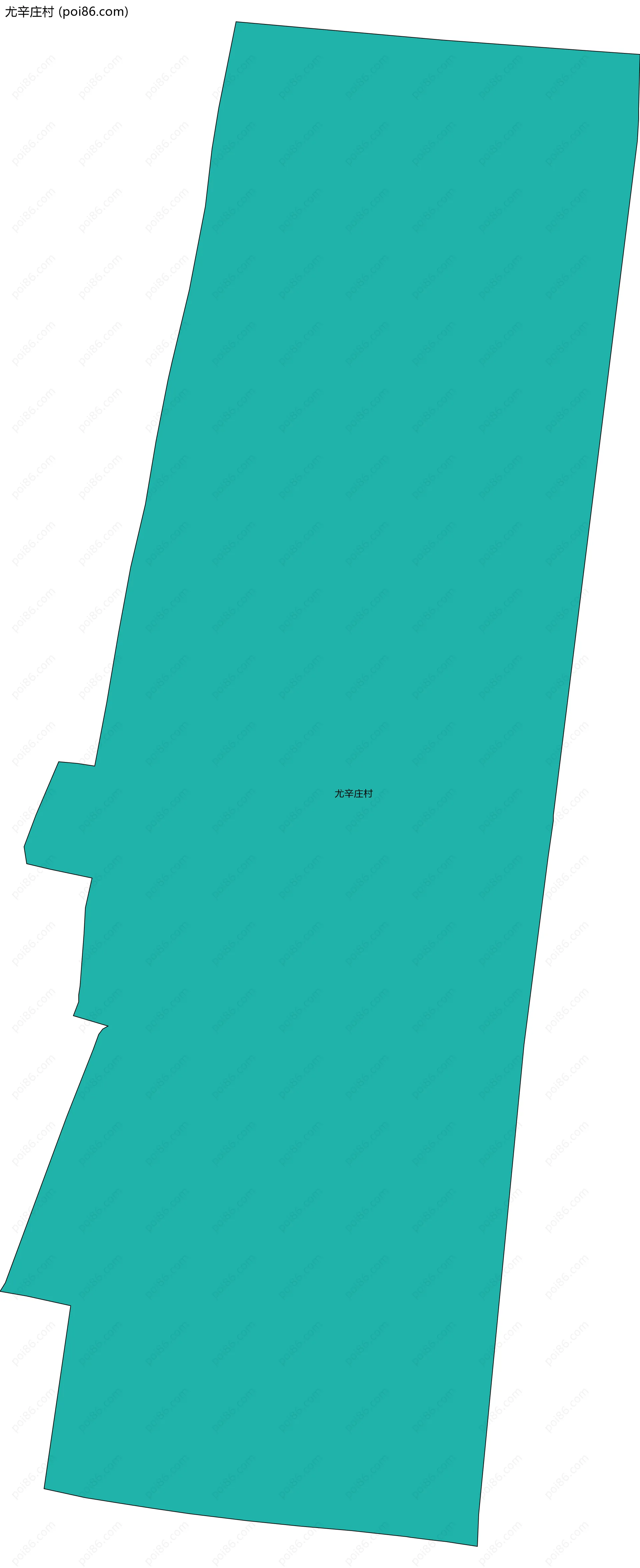 尤辛庄村边界地图