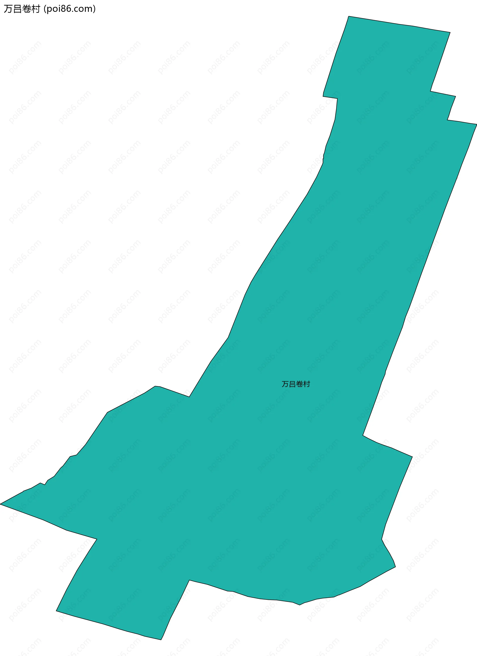 万吕卷村边界地图