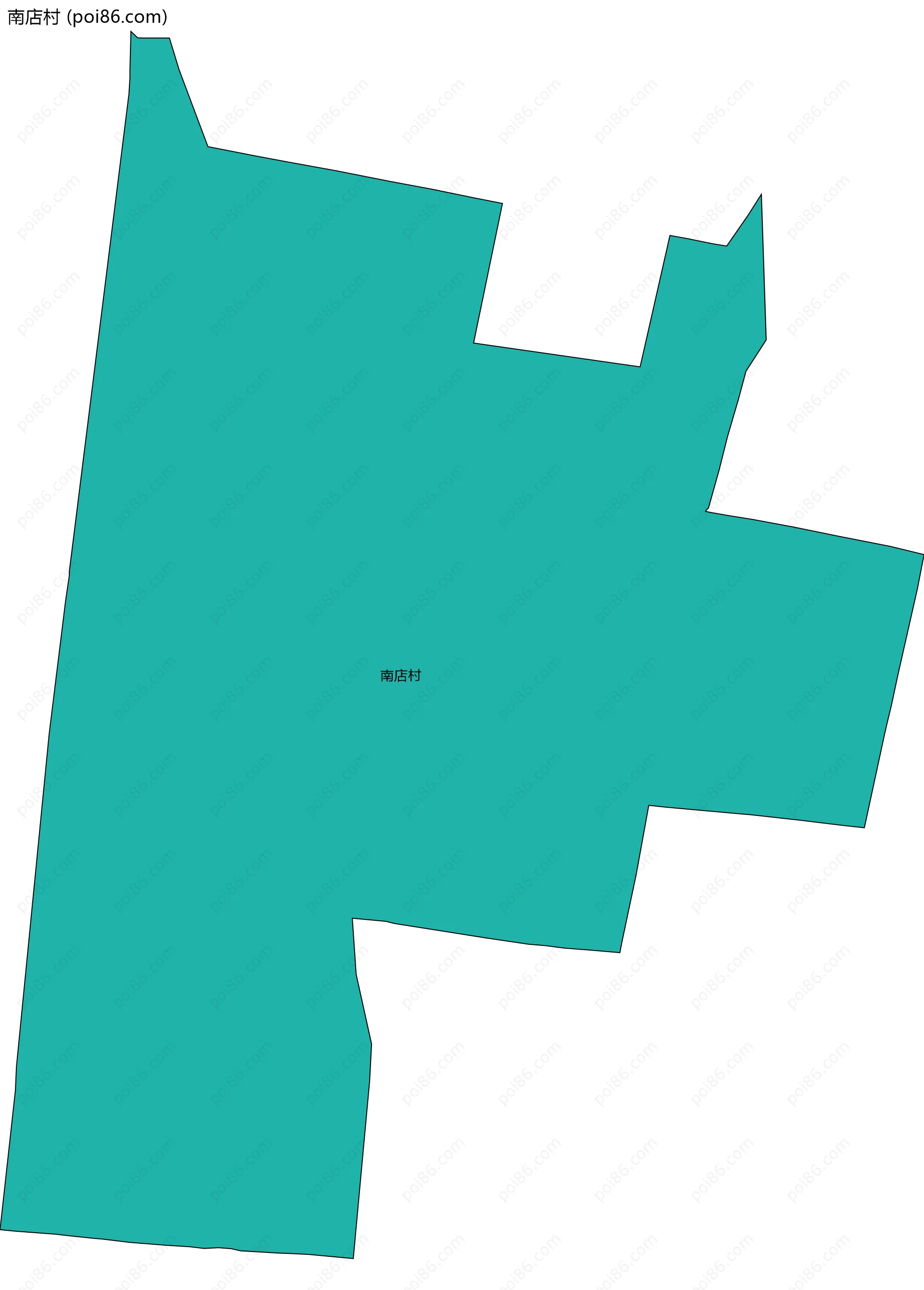 南店村边界地图