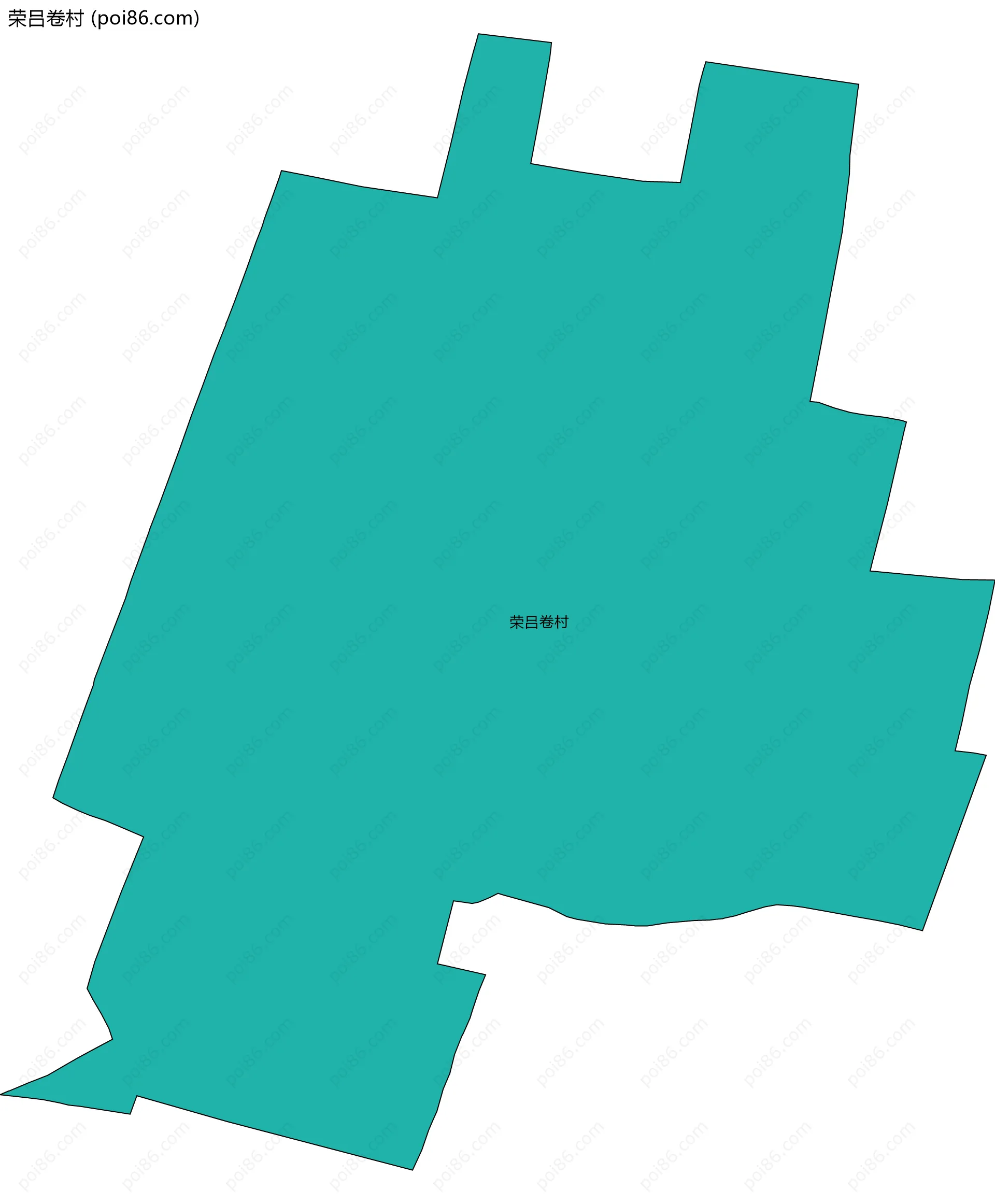 荣吕卷村边界地图