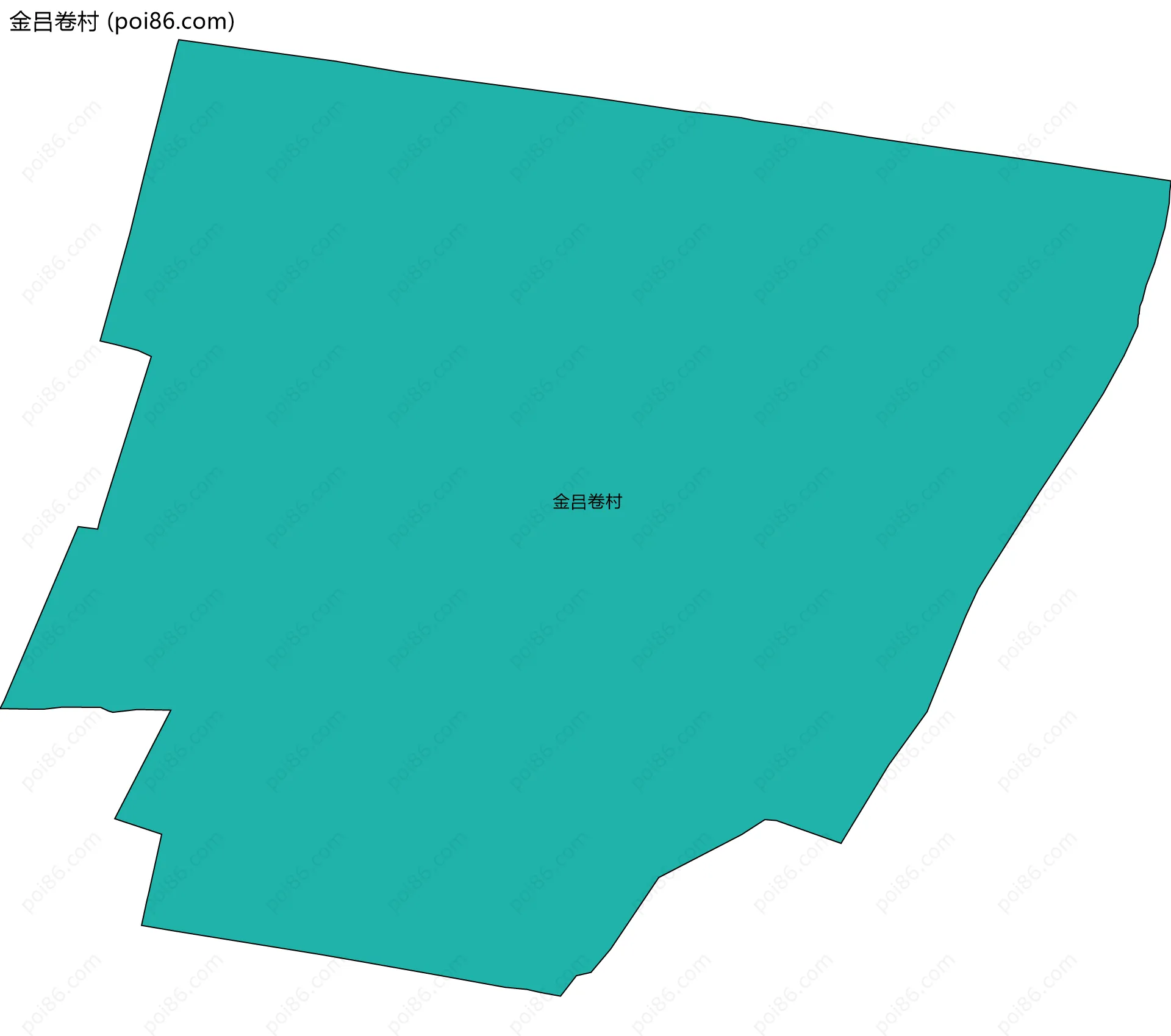 金吕卷村边界地图