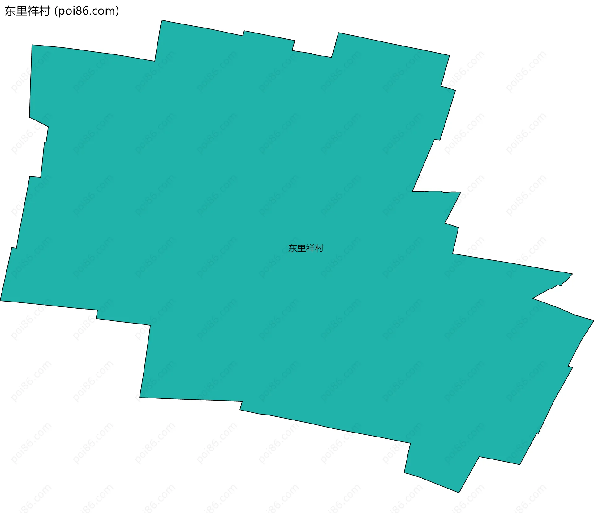 东里祥村边界地图