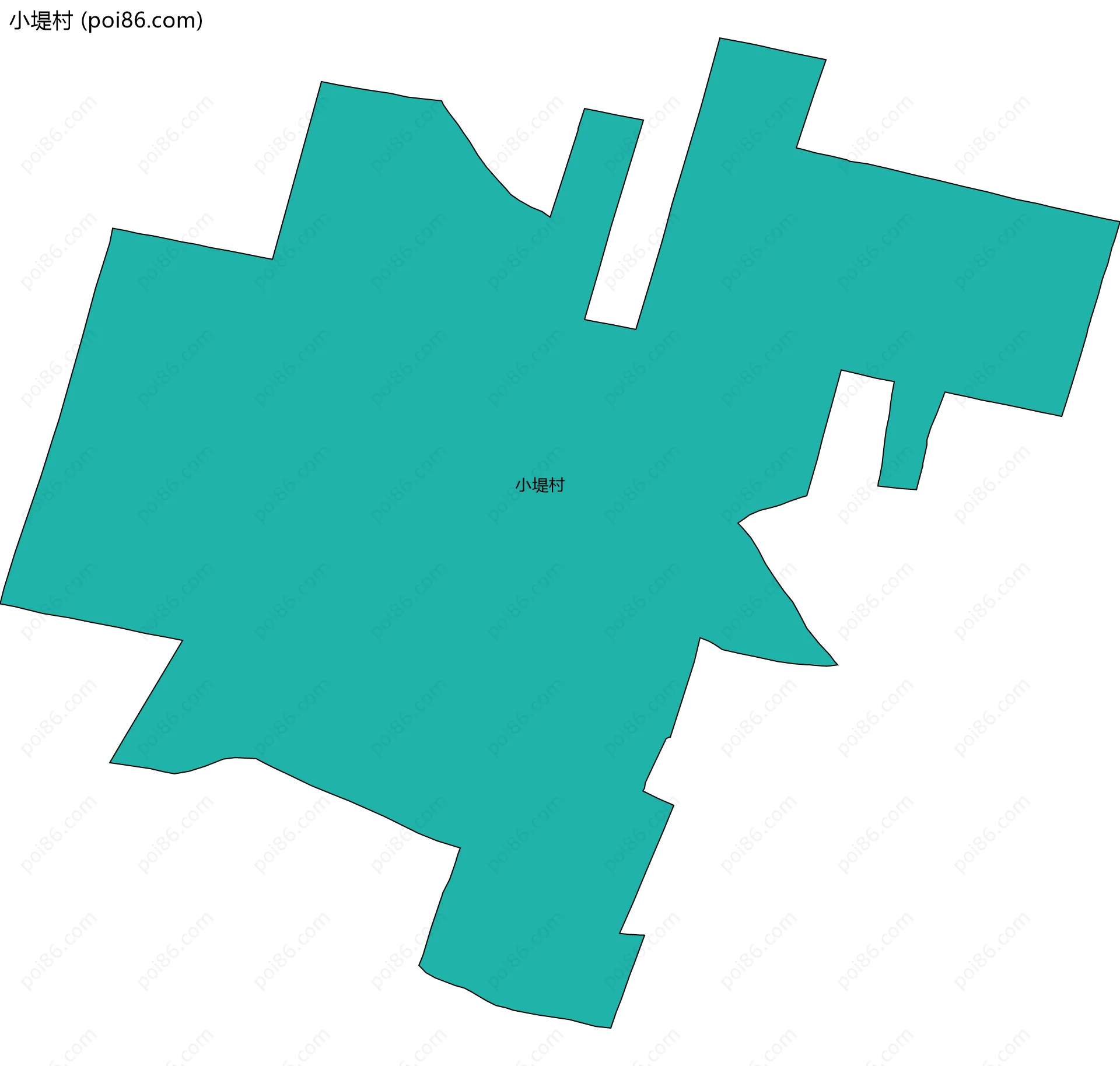 小堤村边界地图