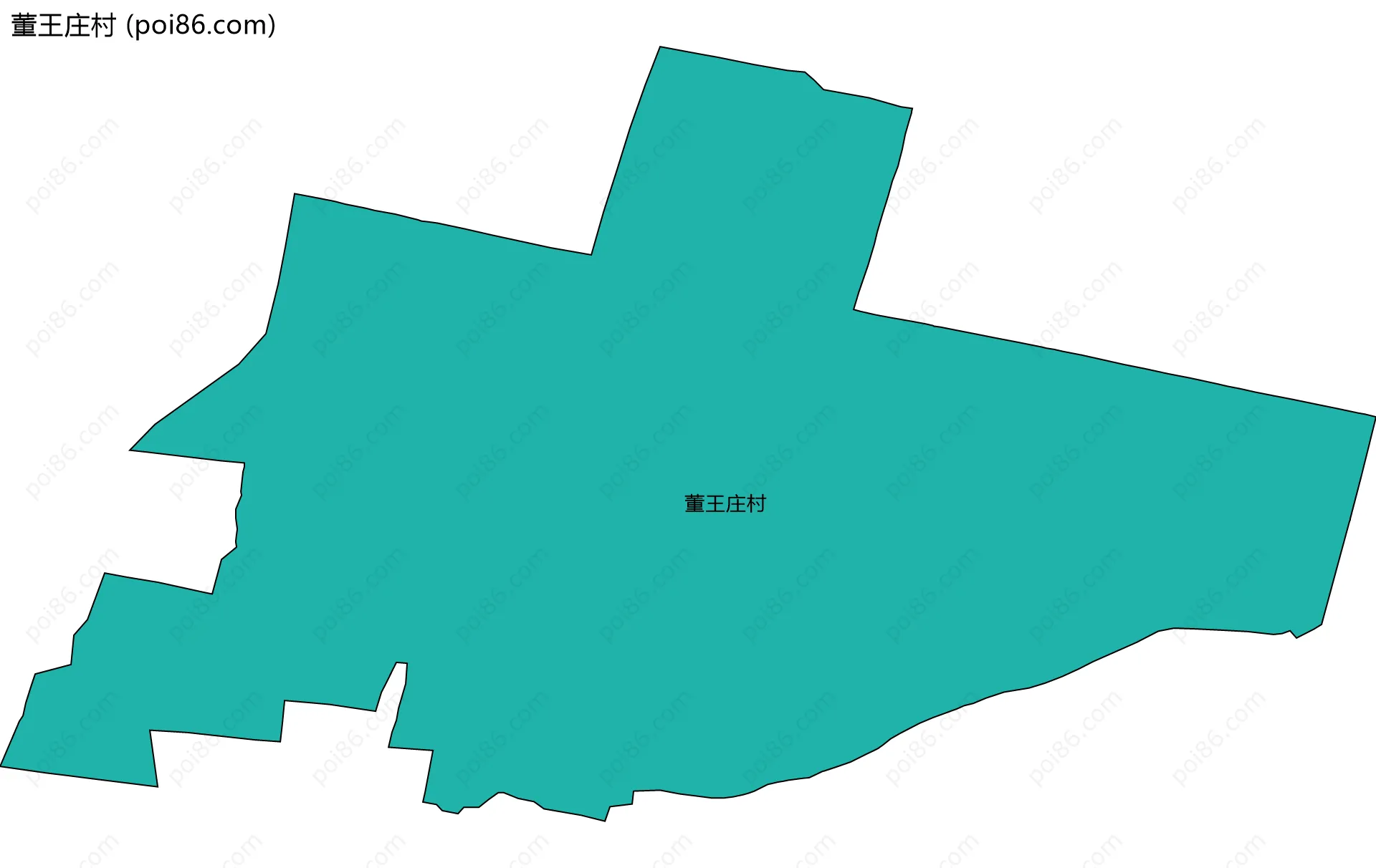 董王庄村边界地图