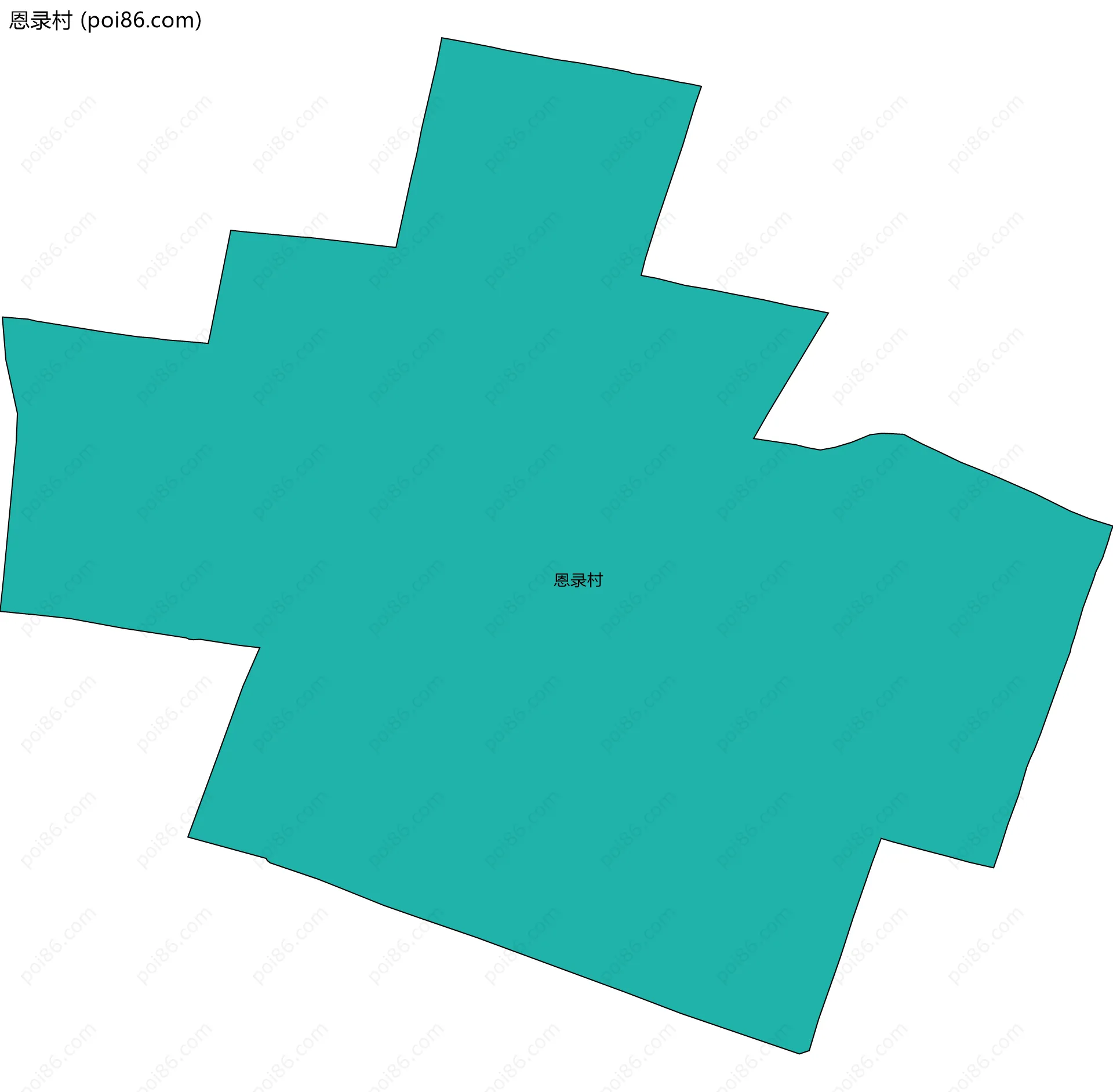 恩录村边界地图