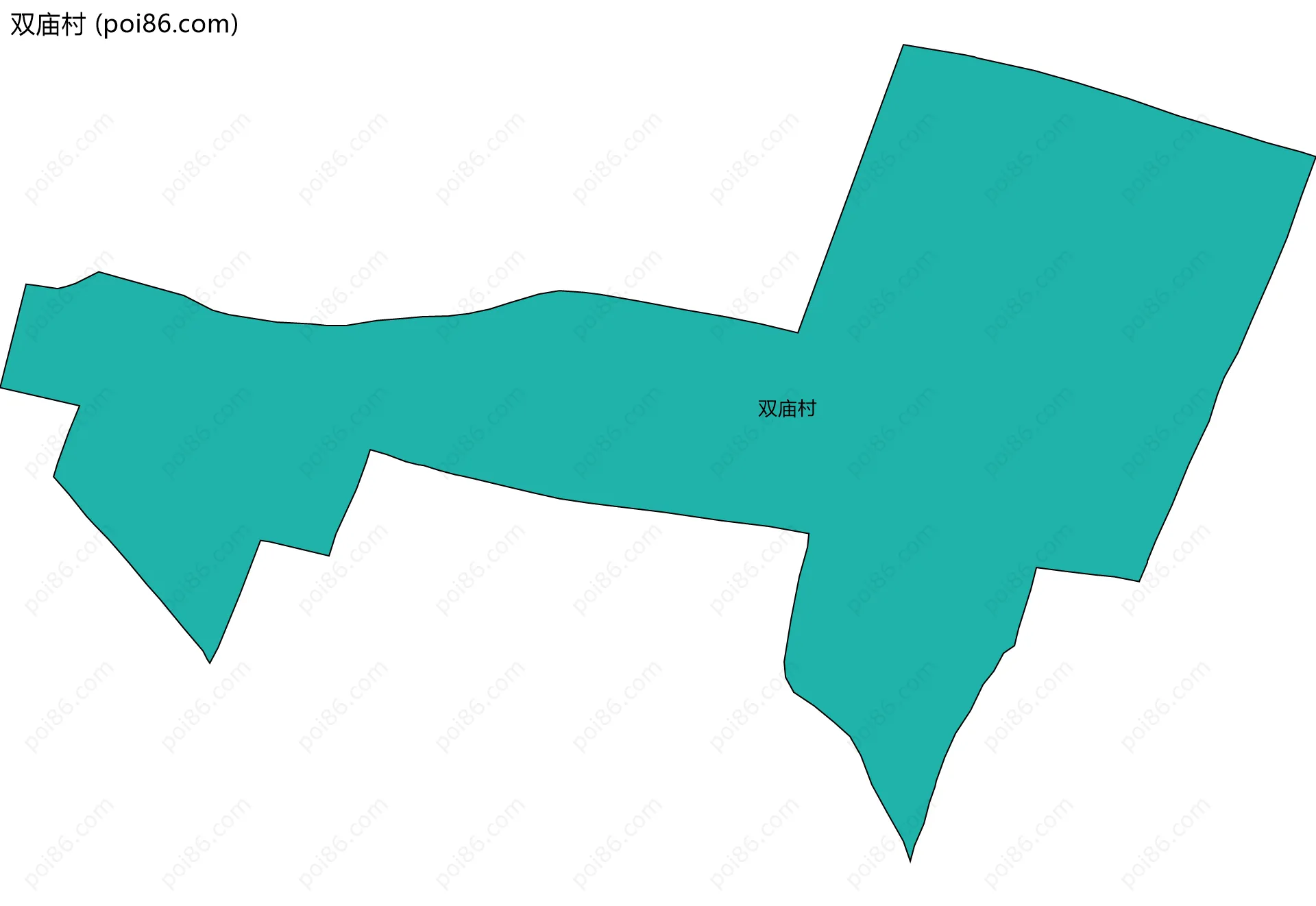 双庙村边界地图