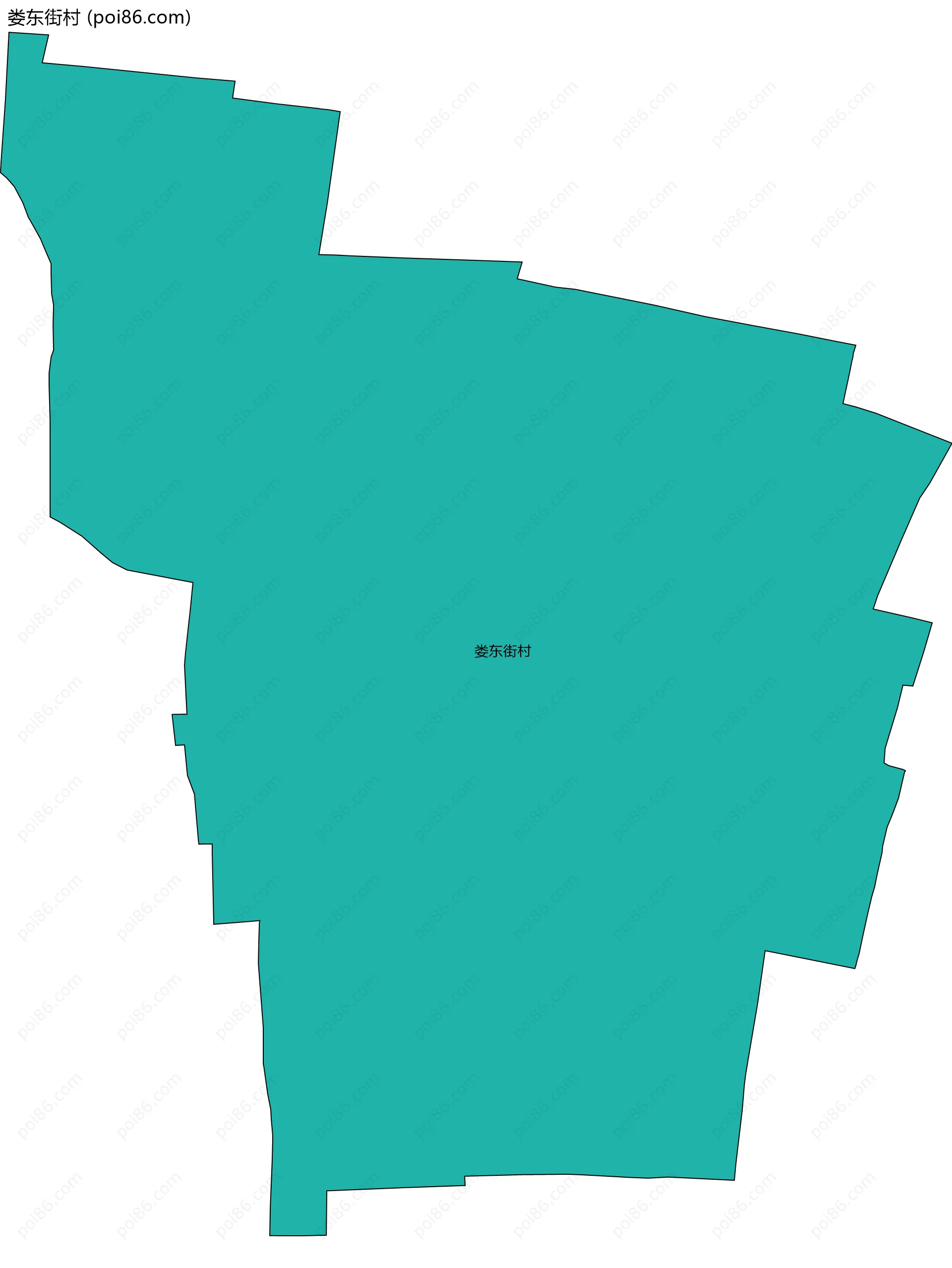 娄东街村边界地图