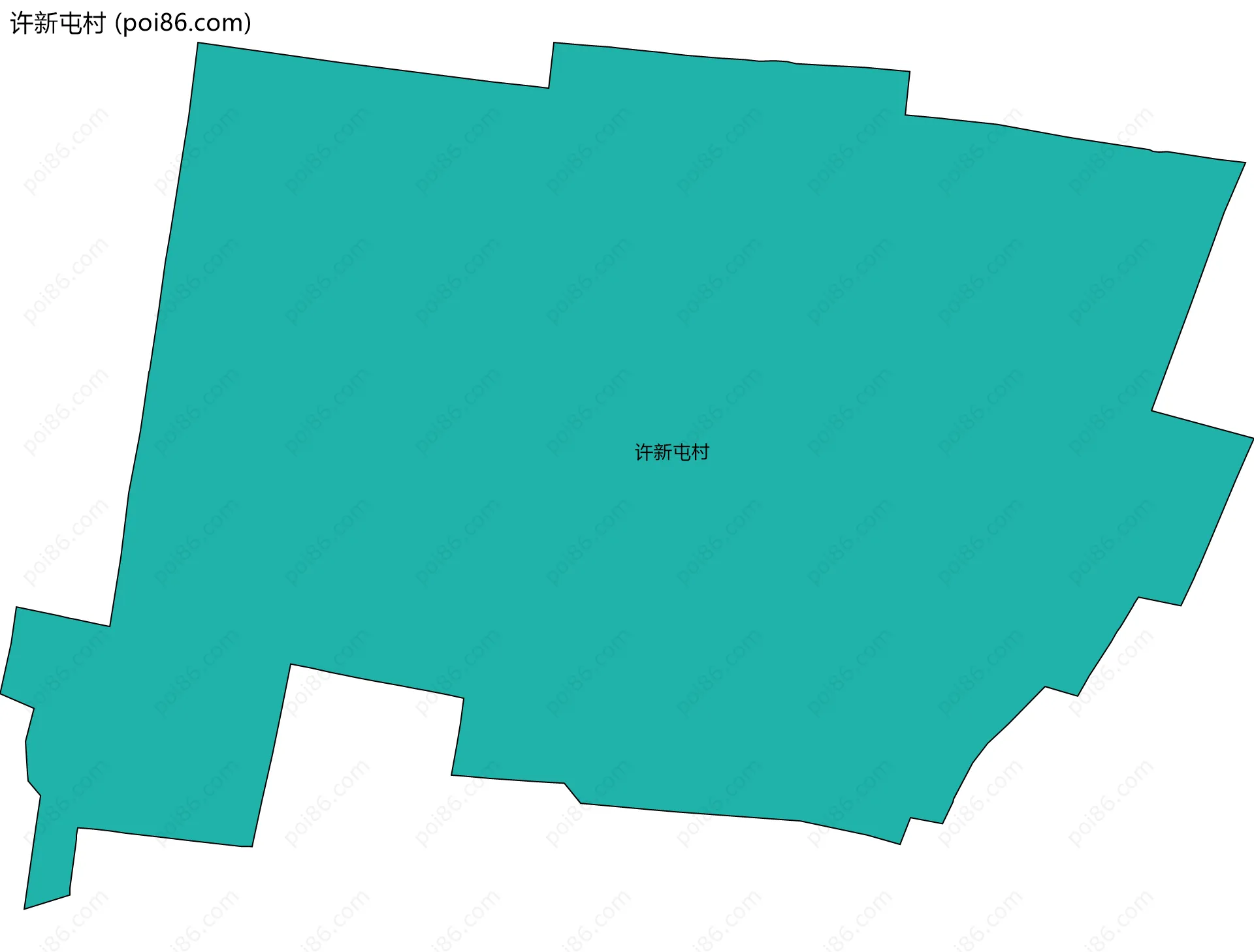 许新屯村边界地图