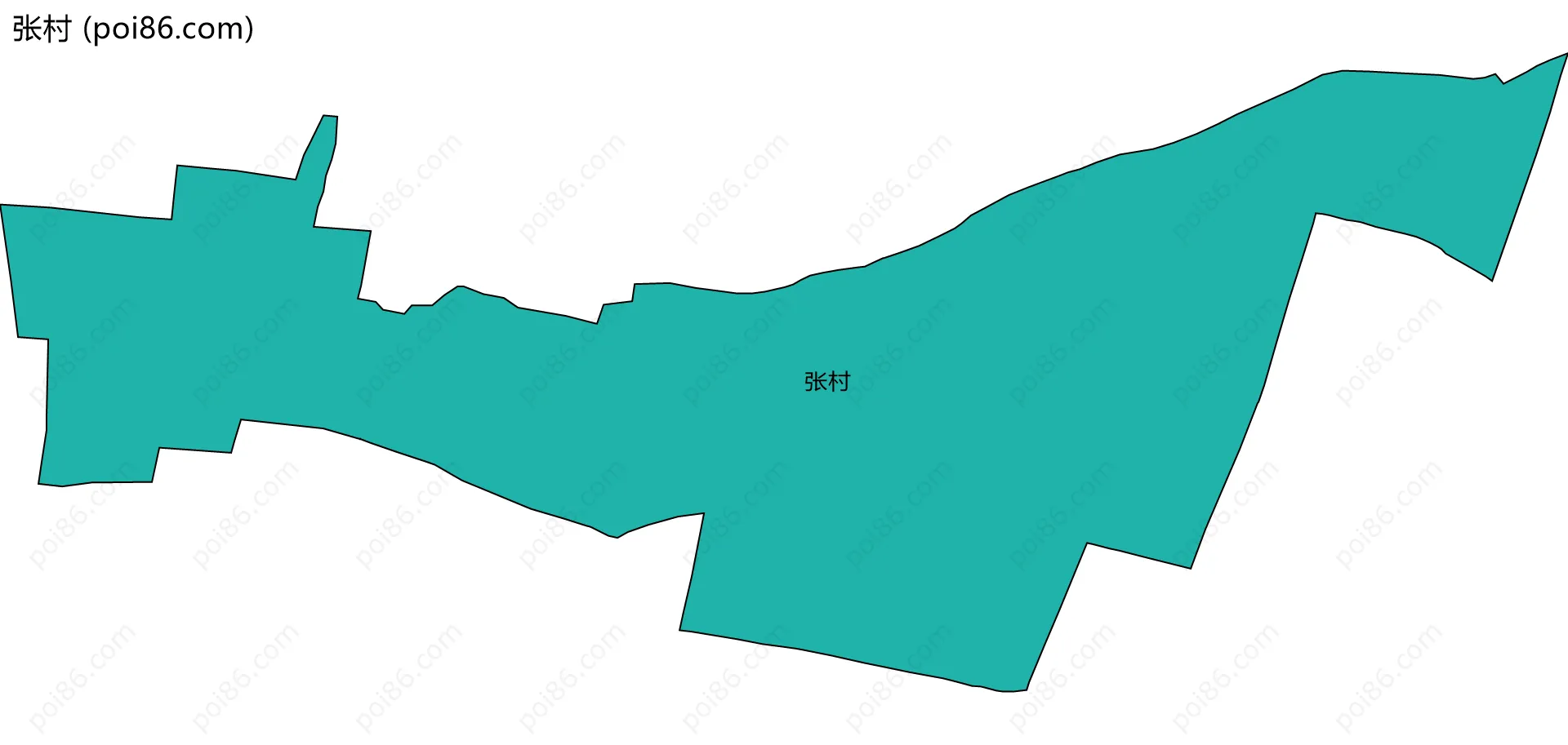 张村边界地图