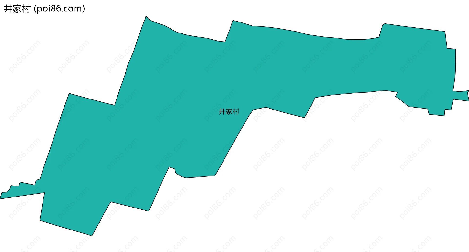井家村边界地图