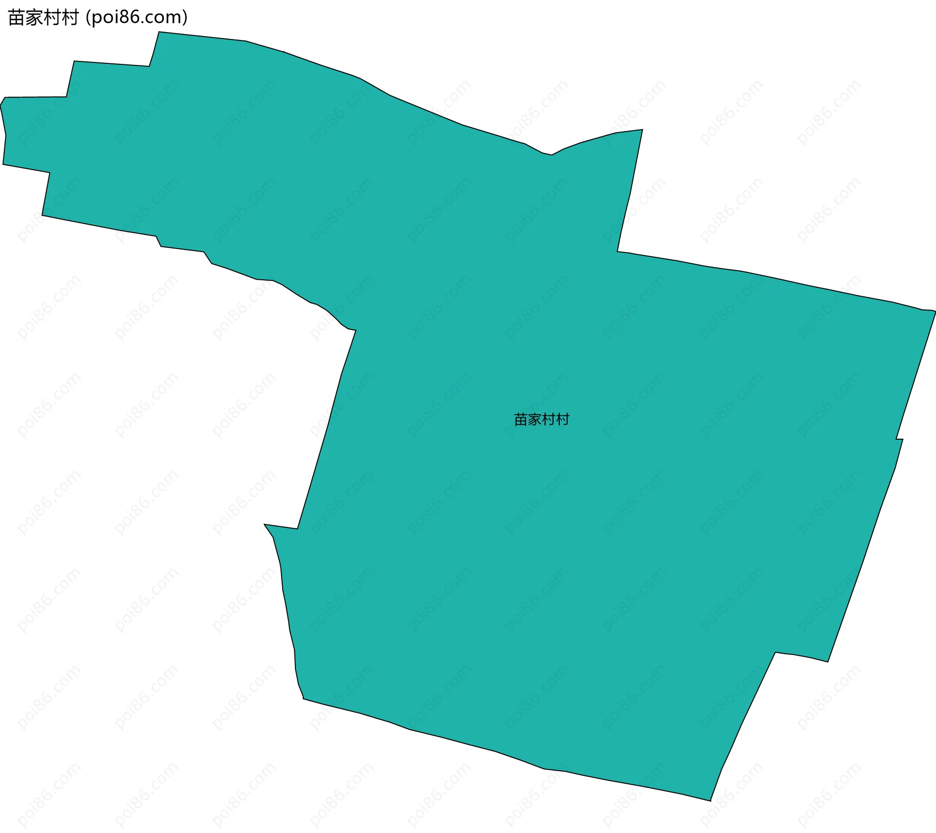 苗家村村边界地图