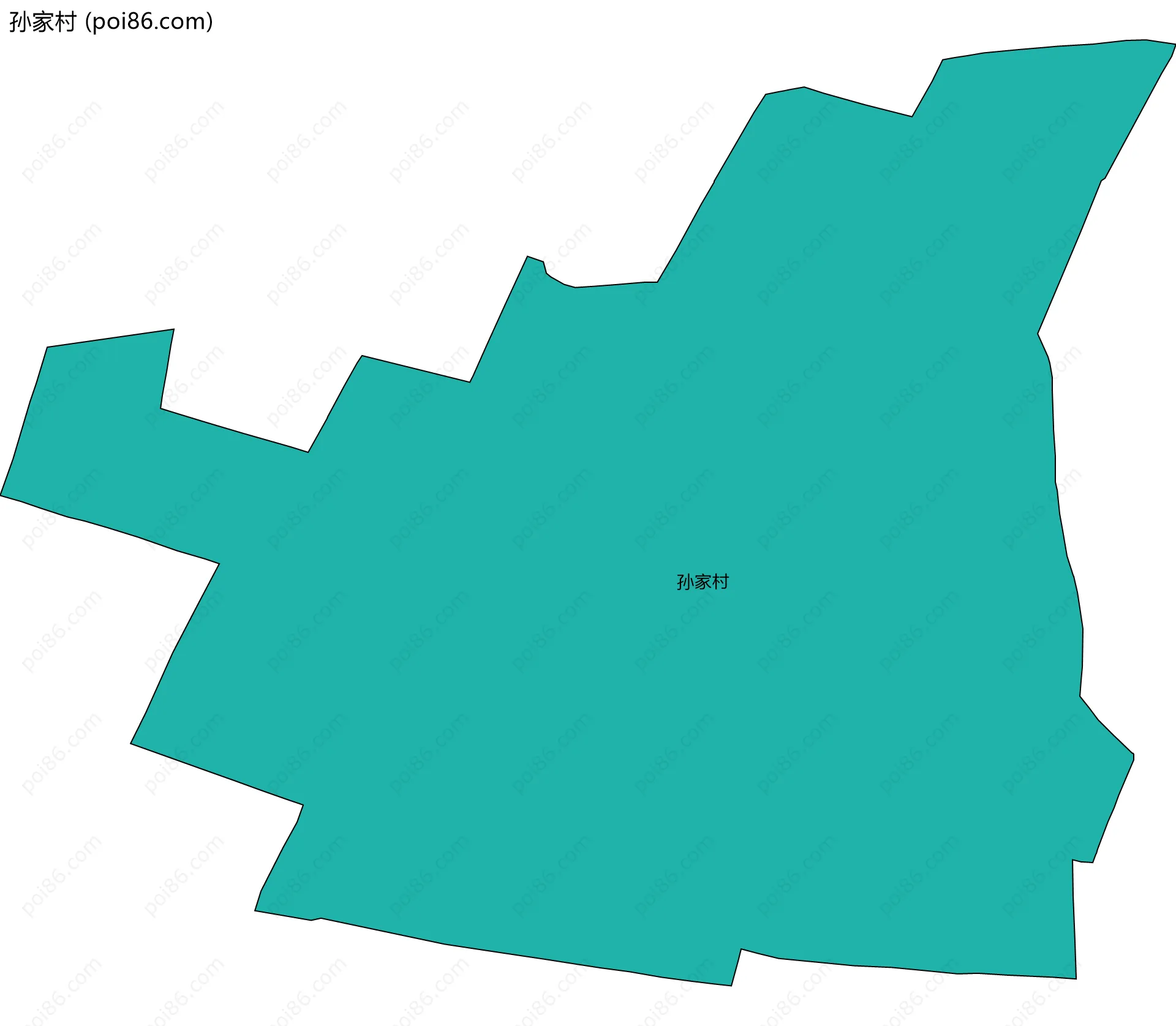 孙家村边界地图